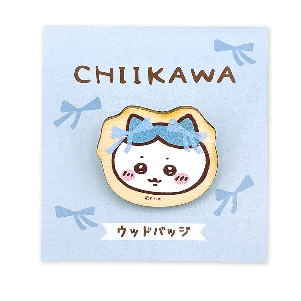 （現貨）Chiikawa雙絲帶木製襟章