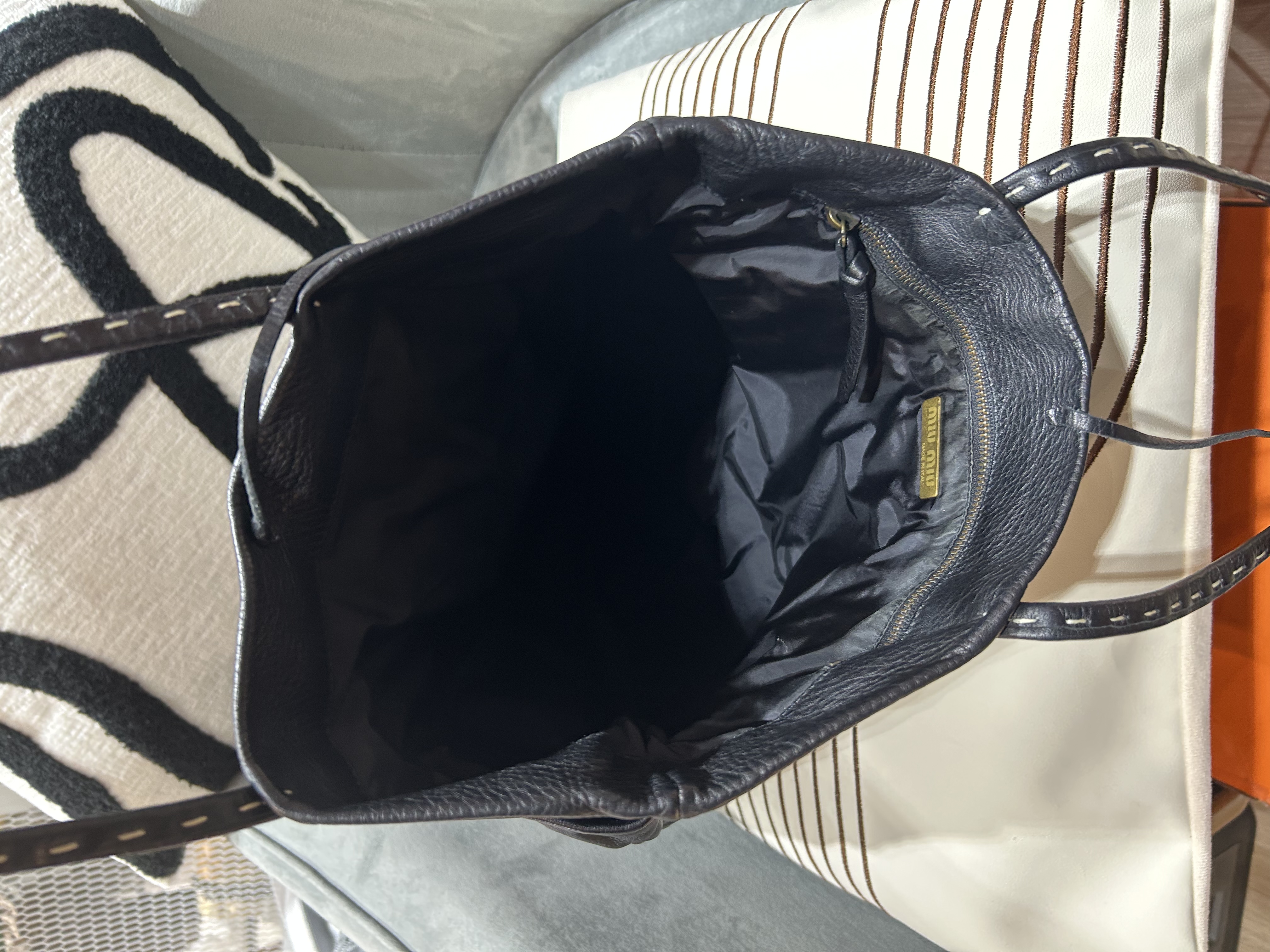 Miu Miu Tote Bag Black calfskin 100%Authentic, 