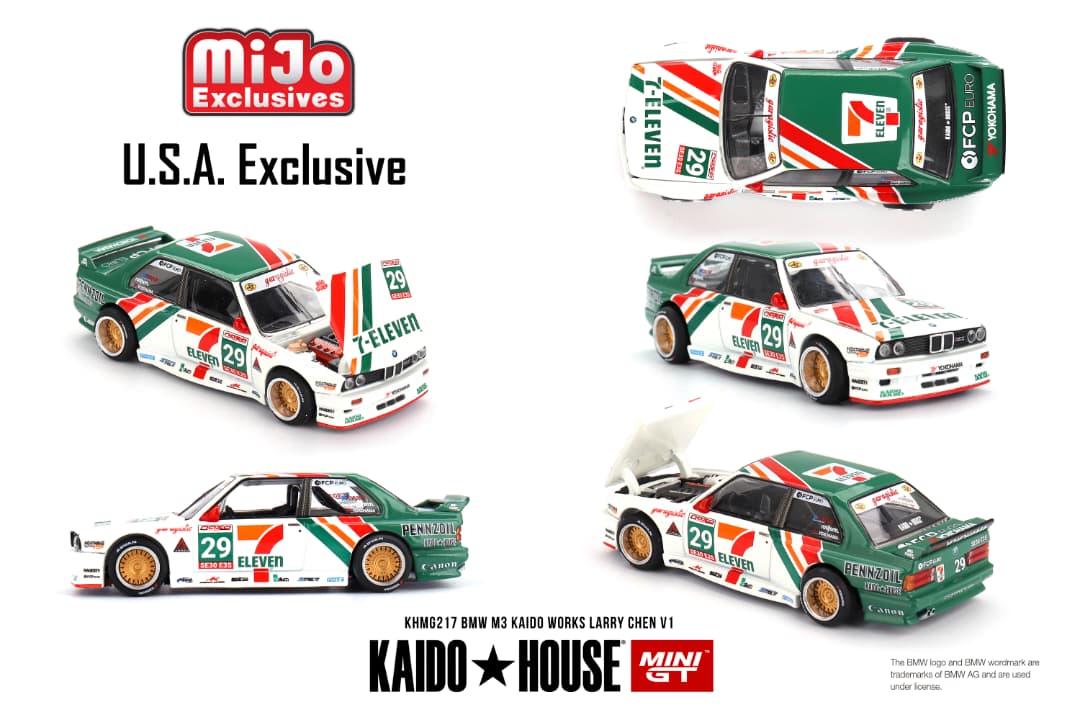 Kaido House 1/64 BMW M3 KAIDO WORKS LARRY CHEN V1 USA Exclusive - KHMG217