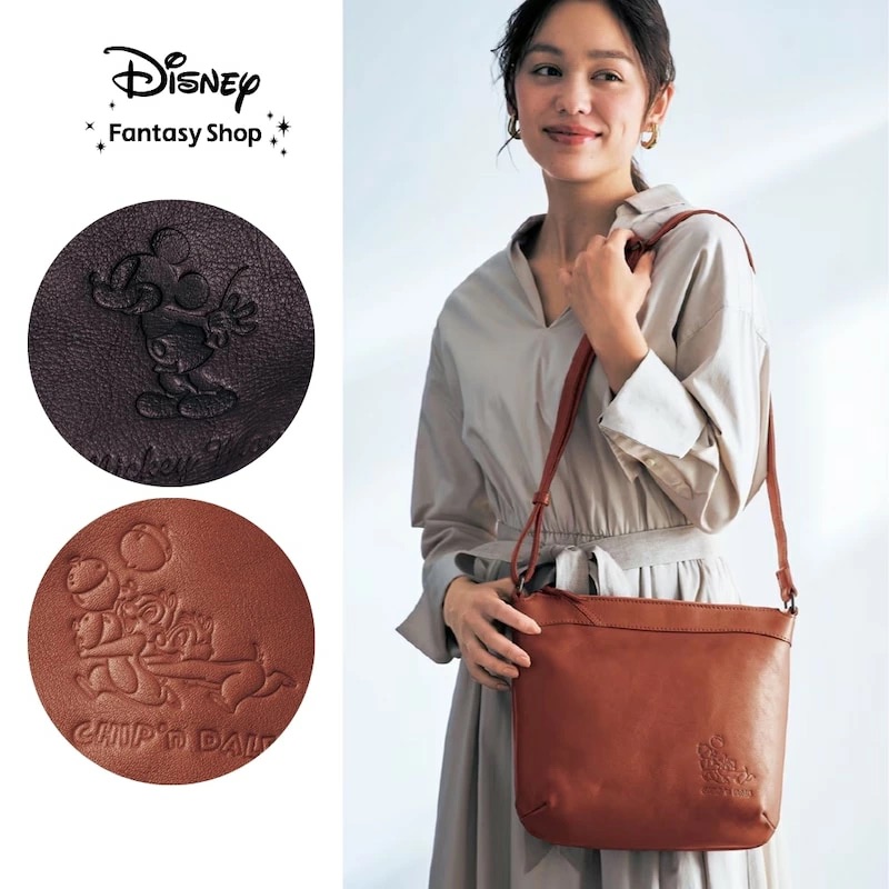 📦訂購 日本限定 Tokyo Disney 日本迪士尼 真皮單肩包