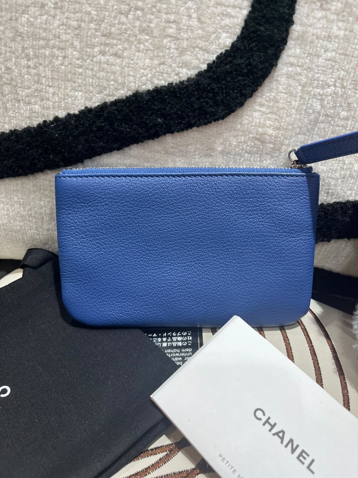 未使用品 Chanel zip mini pouch 15cm 牛皮 100%Authentic, 未使用品,unused ✅card✅dust bag✅box