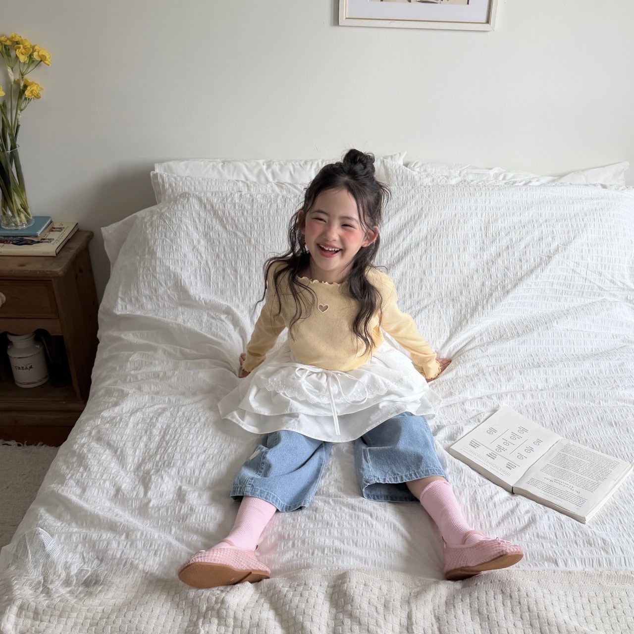 Ninibello | Heart T(Yellow/Ivory M100-110)