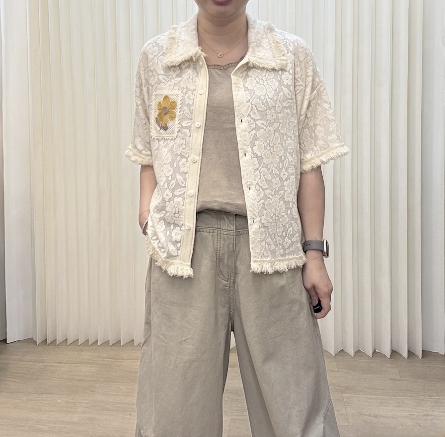 歐洲袋口刺繡花衫 M623 6SB028-929440