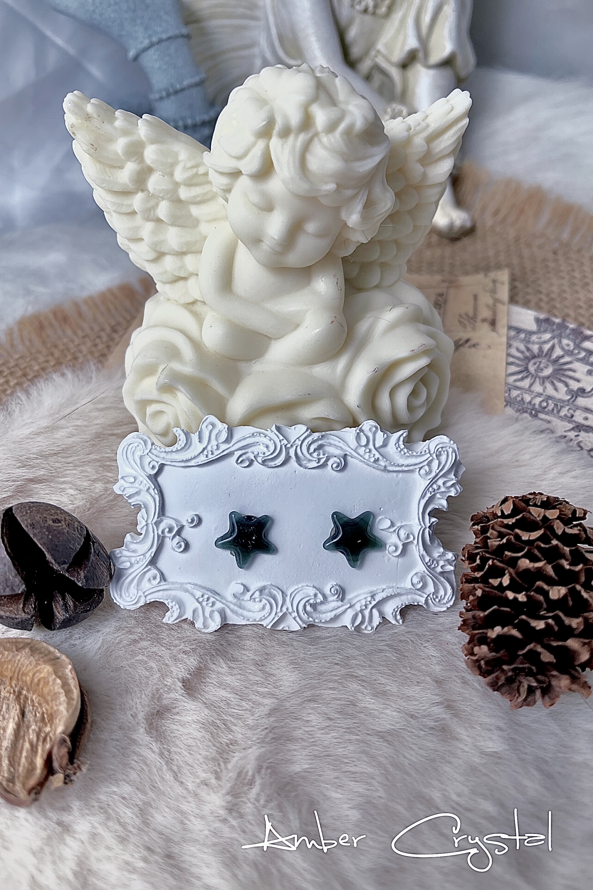 緬甸翡翠A貨 Jadeite 翡翠のイヤリング