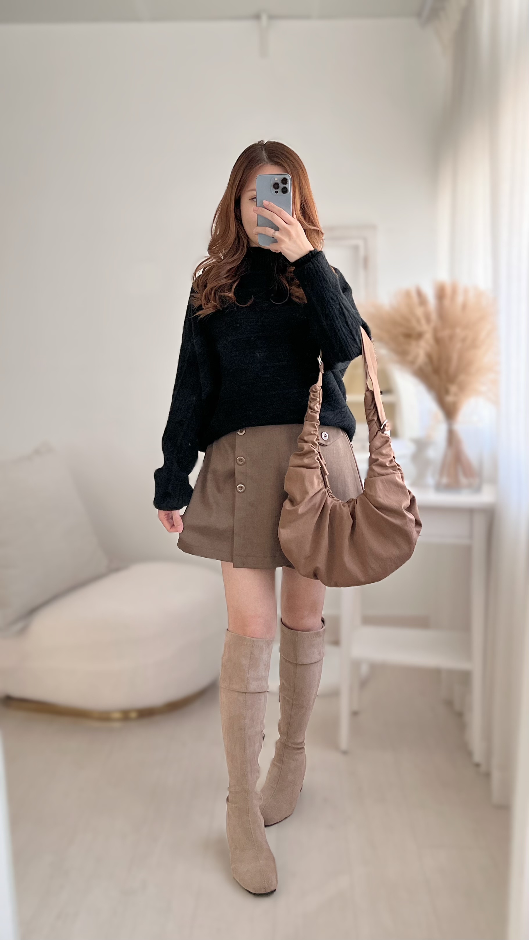 [限時閃購]2-WAY巴洛克織紋毛衣(背心+上衣)[KR]黑色308279