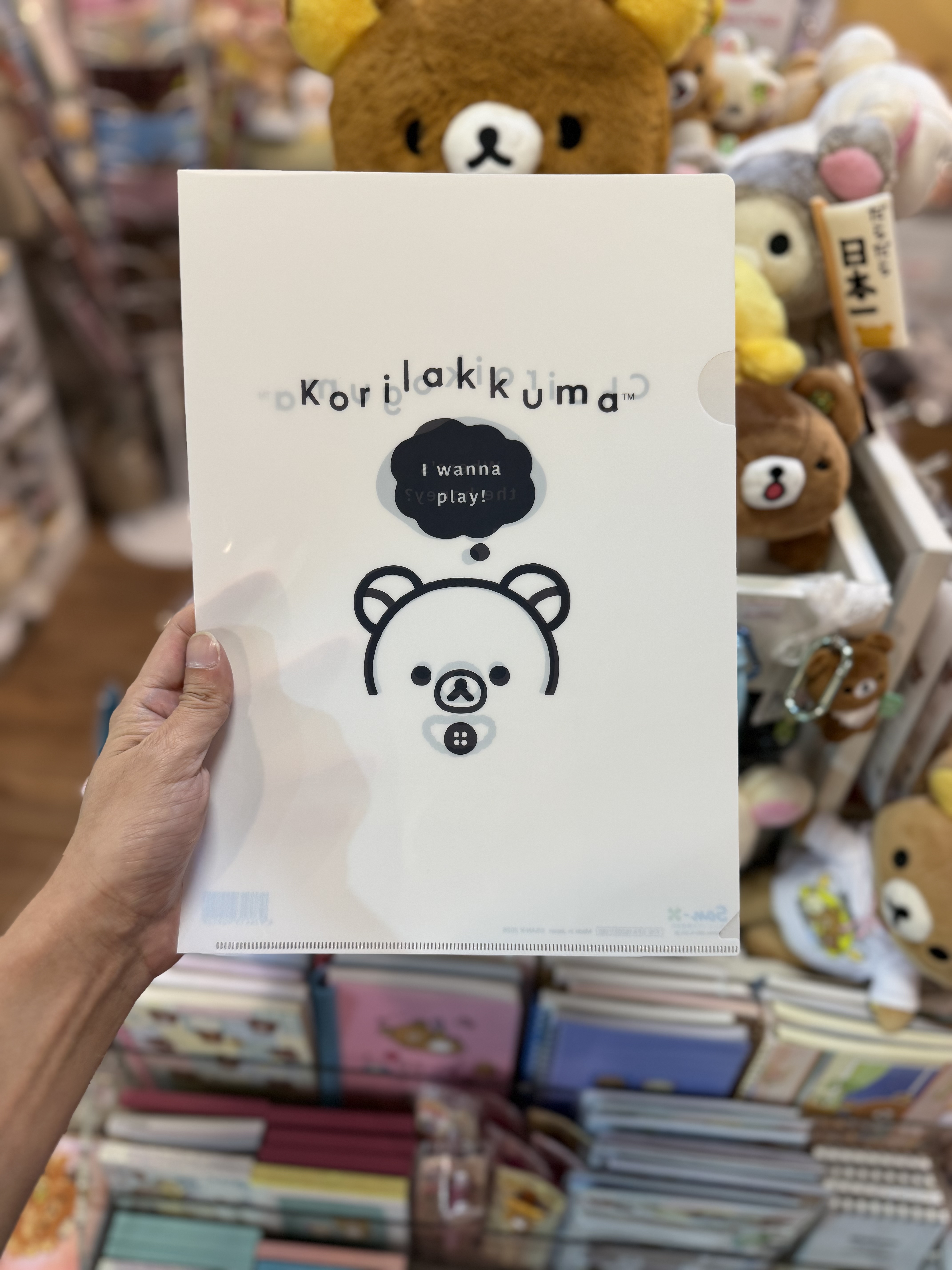 《現貨》全新Rilakkuma黑白造型A4 file