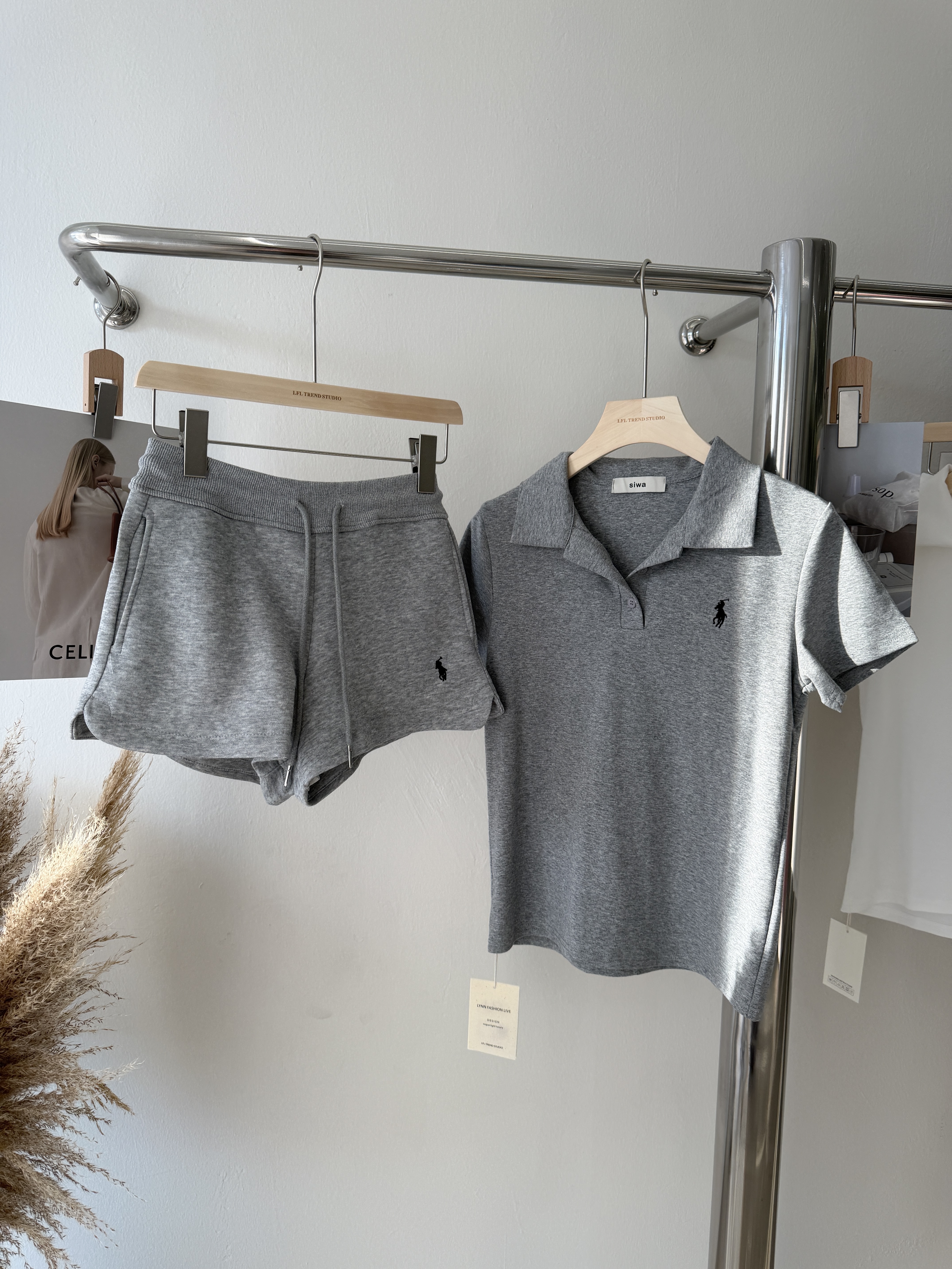 6562 爆款Polo刺绣套装