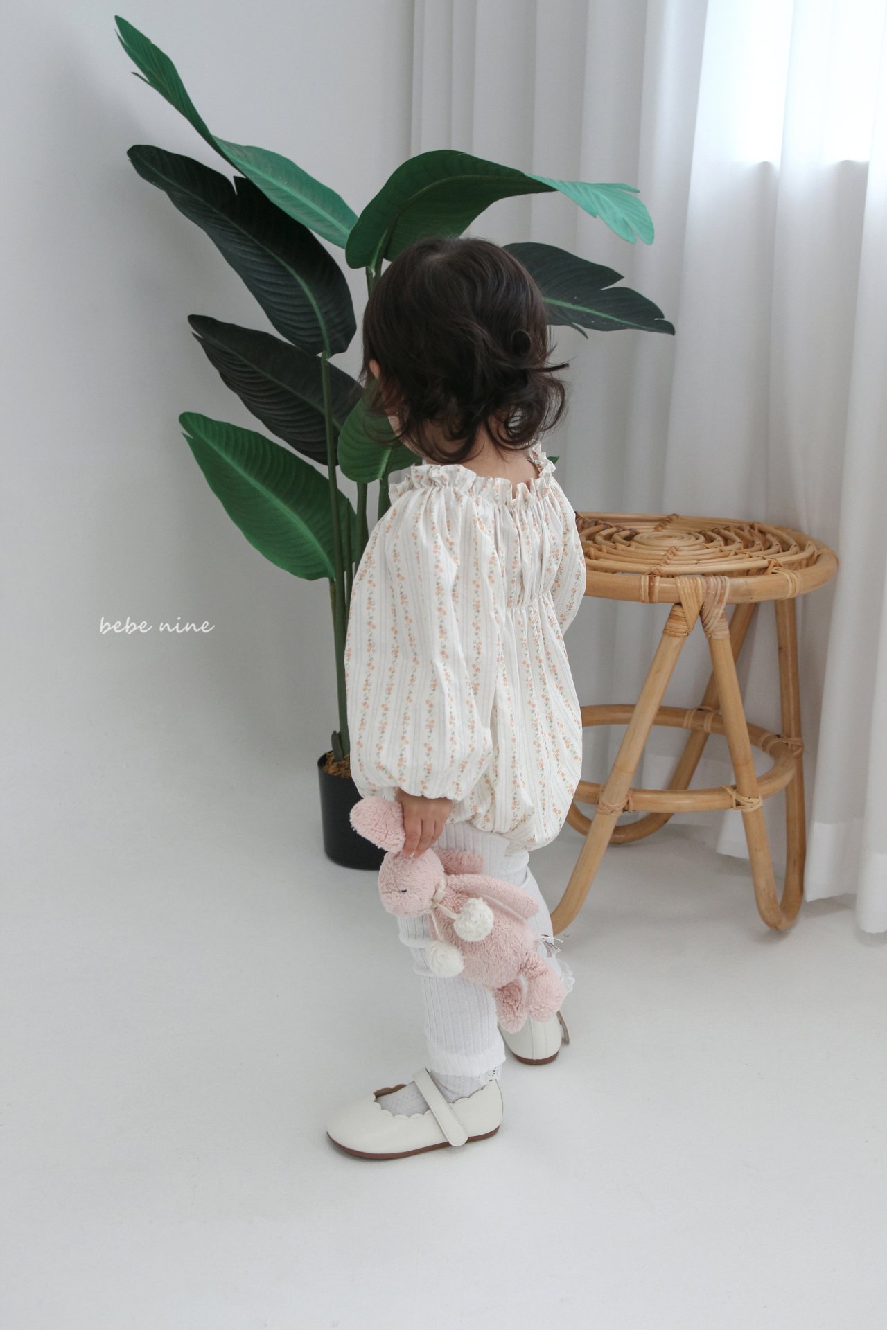 🌸預訂 韓國直送🌸🇰🇷Bebenine兩色碎花條紋寬鬆長袖包屁衣