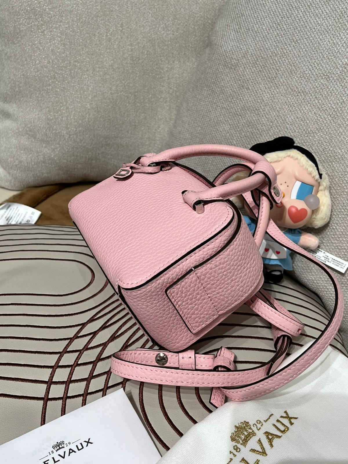 Delvaux cool box nano 牛皮銀扣，100%Authentic,99%new ✅Dust bag ✅ certificate