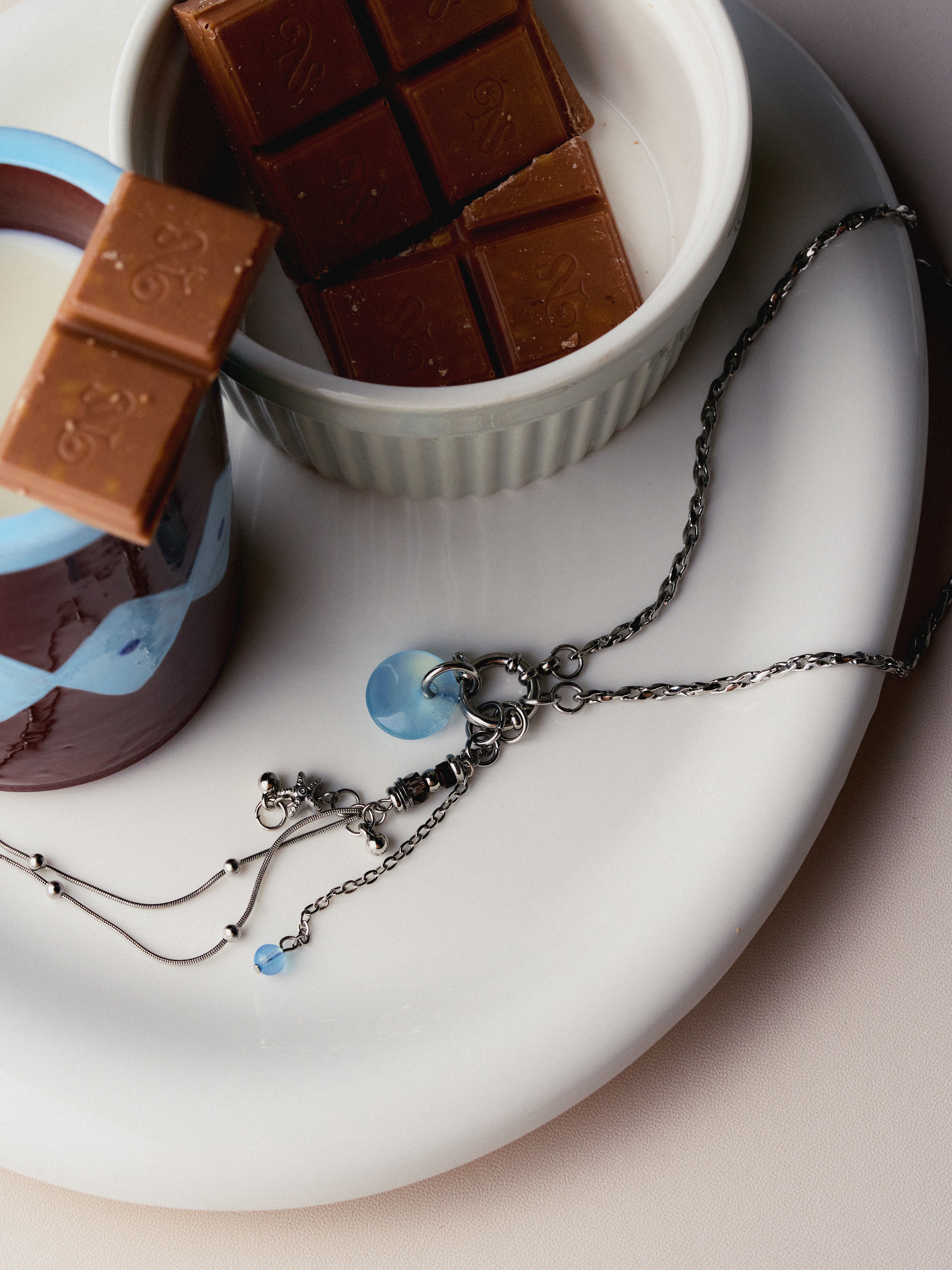 Mocha Bleu Necklace