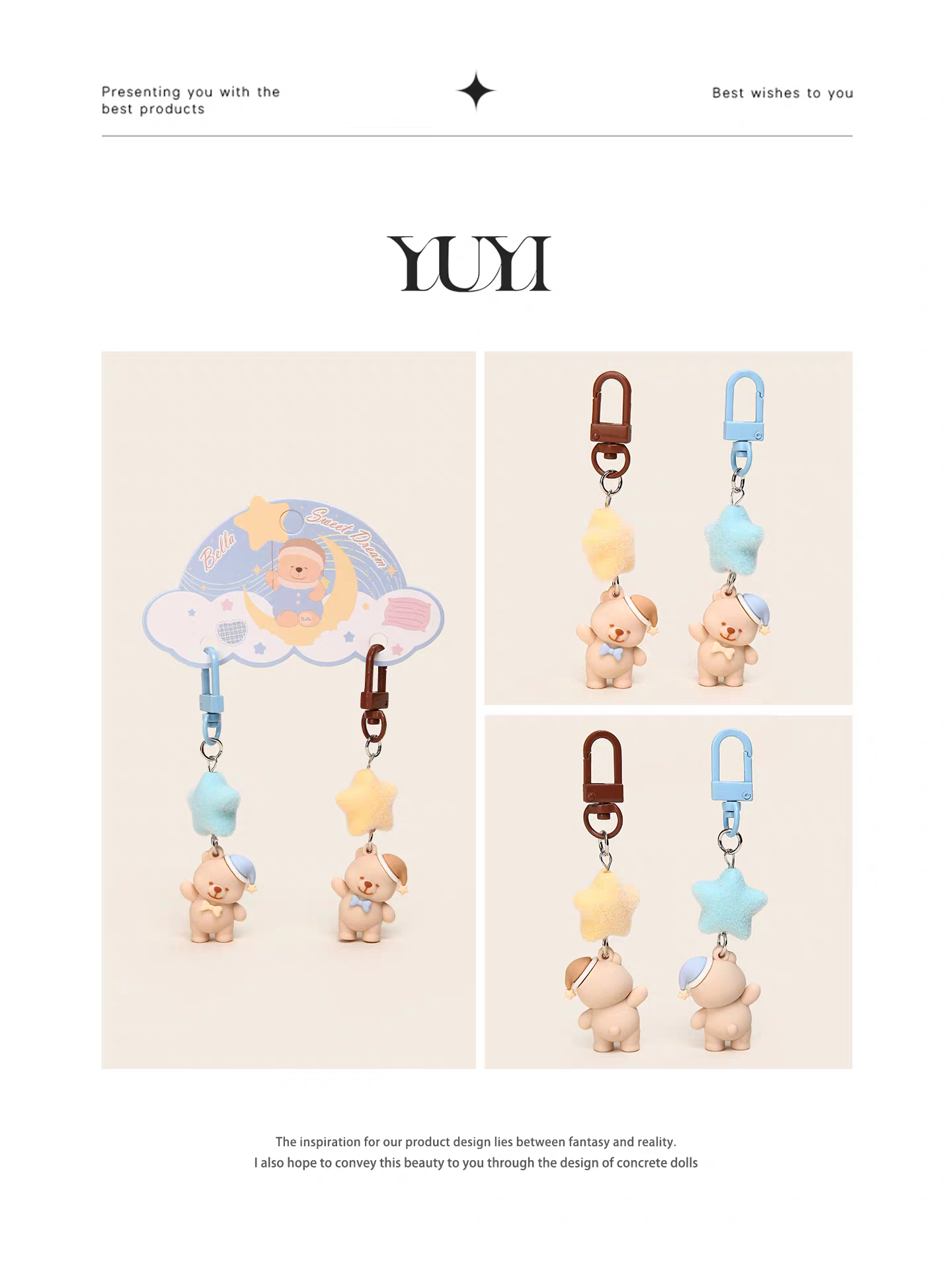 拉貝熊甜夢萌粒 掛件