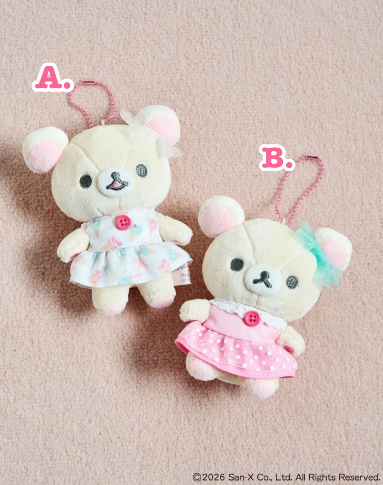 《預訂貨品》全新日本tiny tiny x小白熊雪糕系列掛飾
