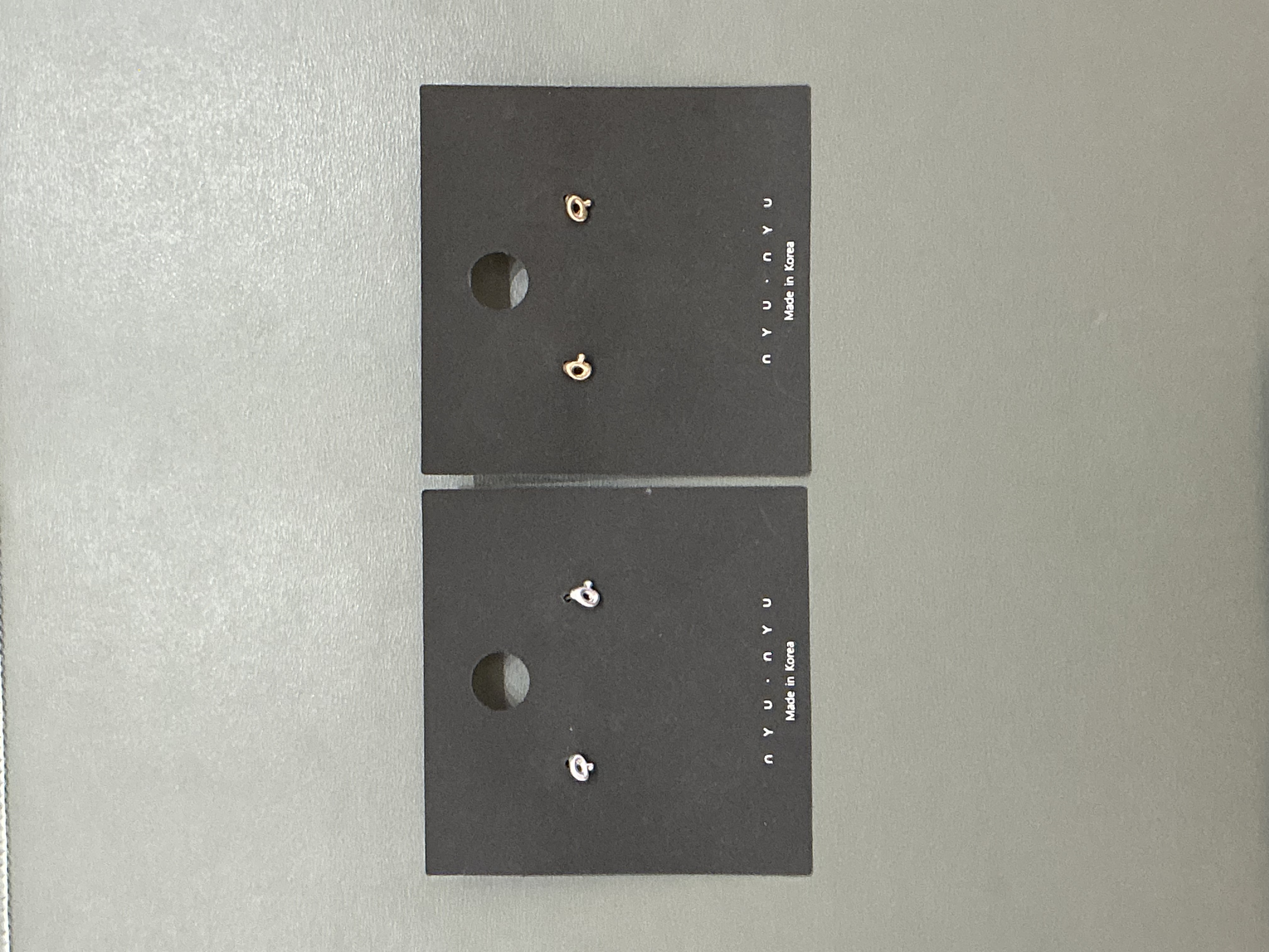 Nnu Small Letter A Vintage Stud Earrings