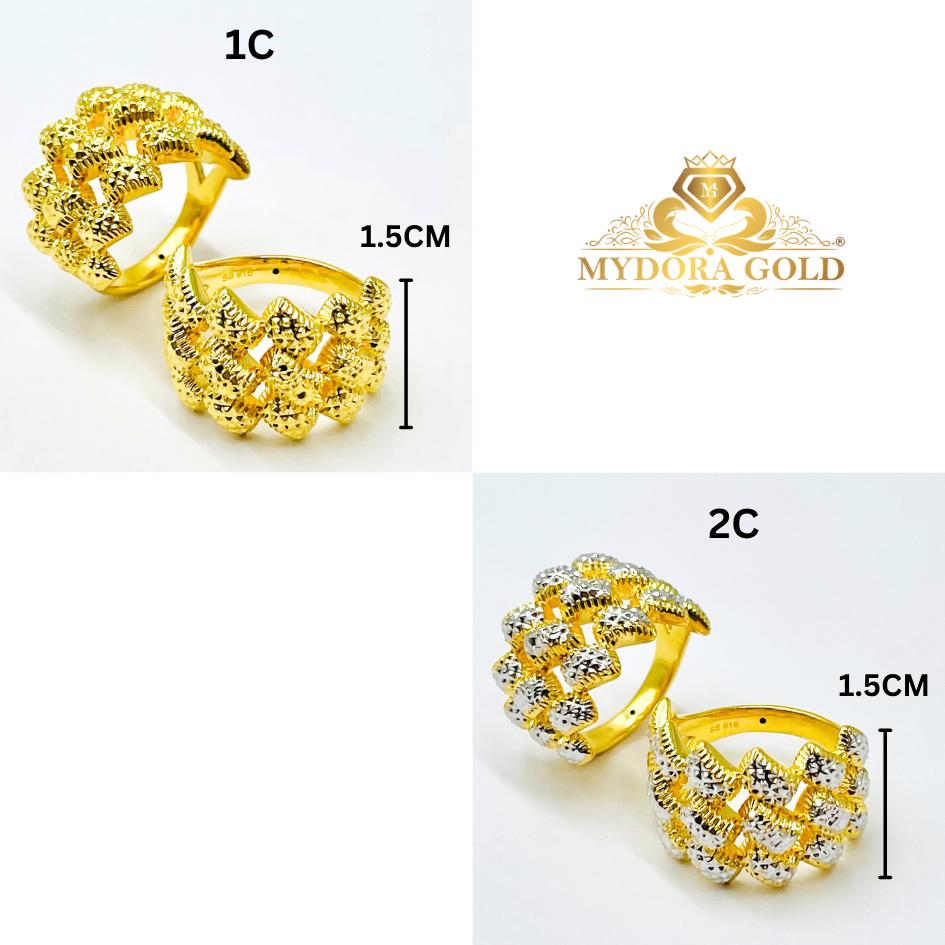 MYDORA Cincin Ketupat Anyaman (5G) l EMAS 916/22K