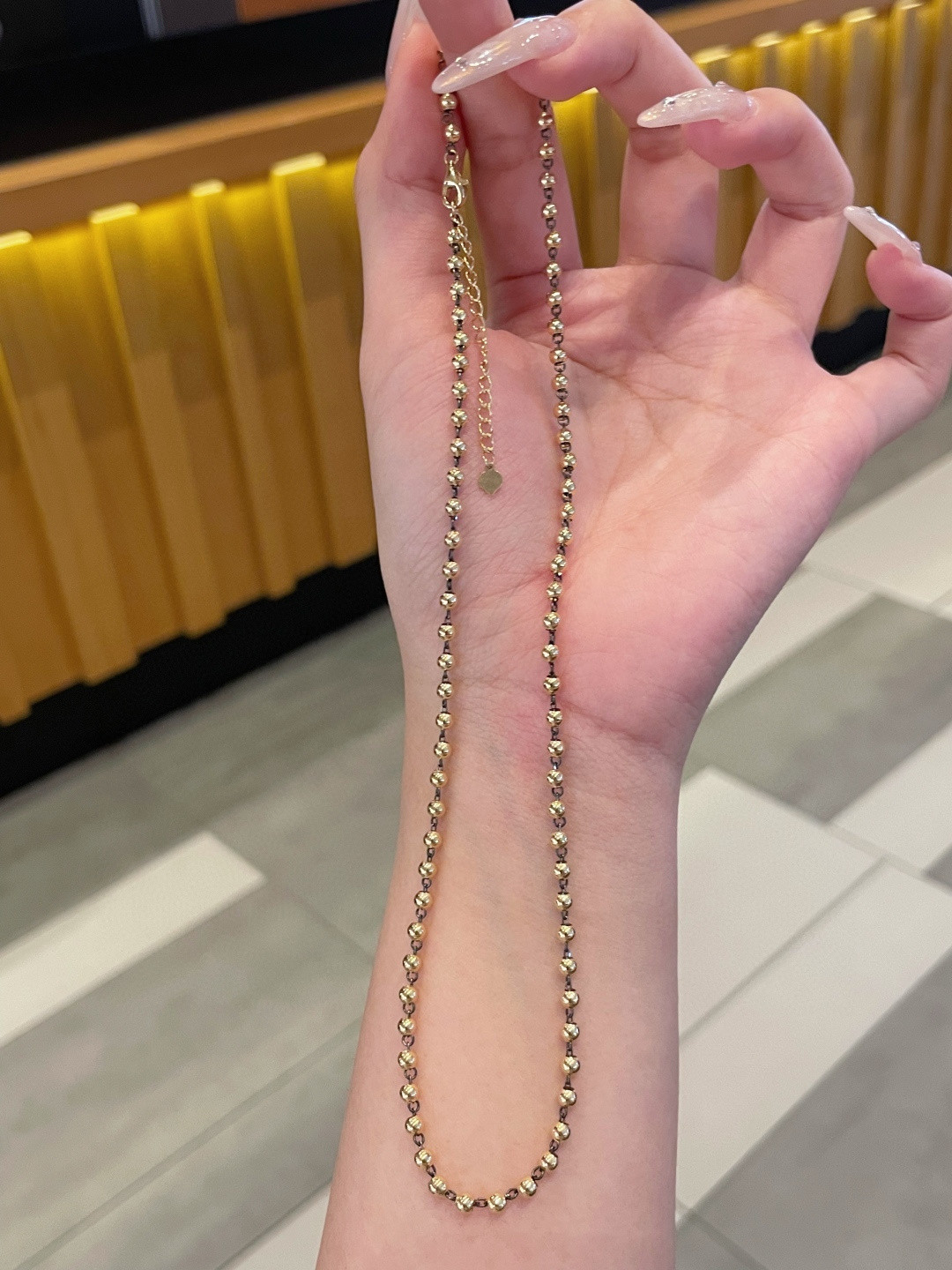 18K Black Gold Chain 