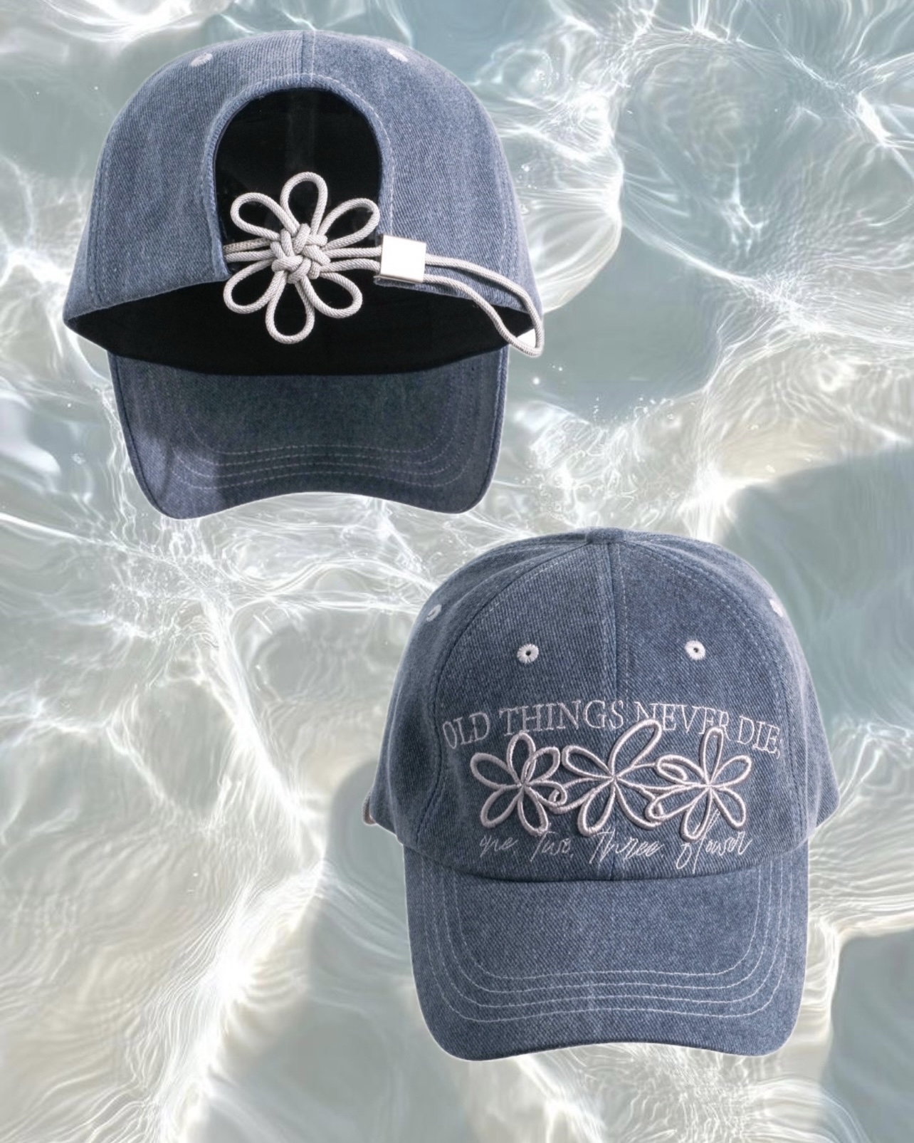 ONE, TWO, THREE PIGMENT CAP_DUSTY BLUE