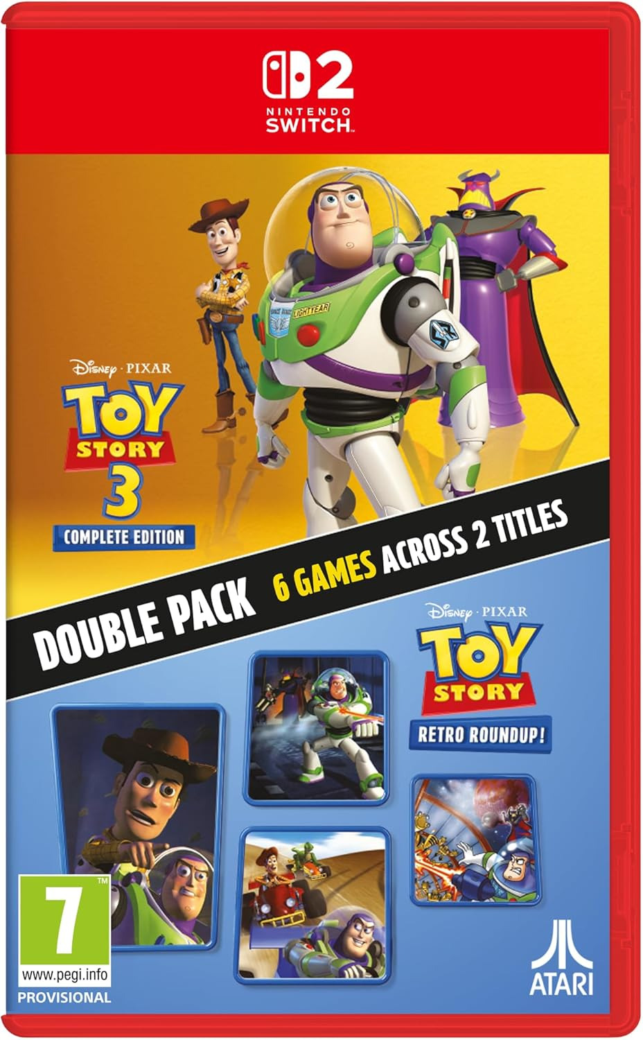 【預售 29/10】SW2 玩具總動員：復古合輯 & 玩具總動員3：完整版 Toy Story: Retro Roundup! + Toy Story 3 Complete Edition Double Pack 中/英/日文  (英文封面) PO1252