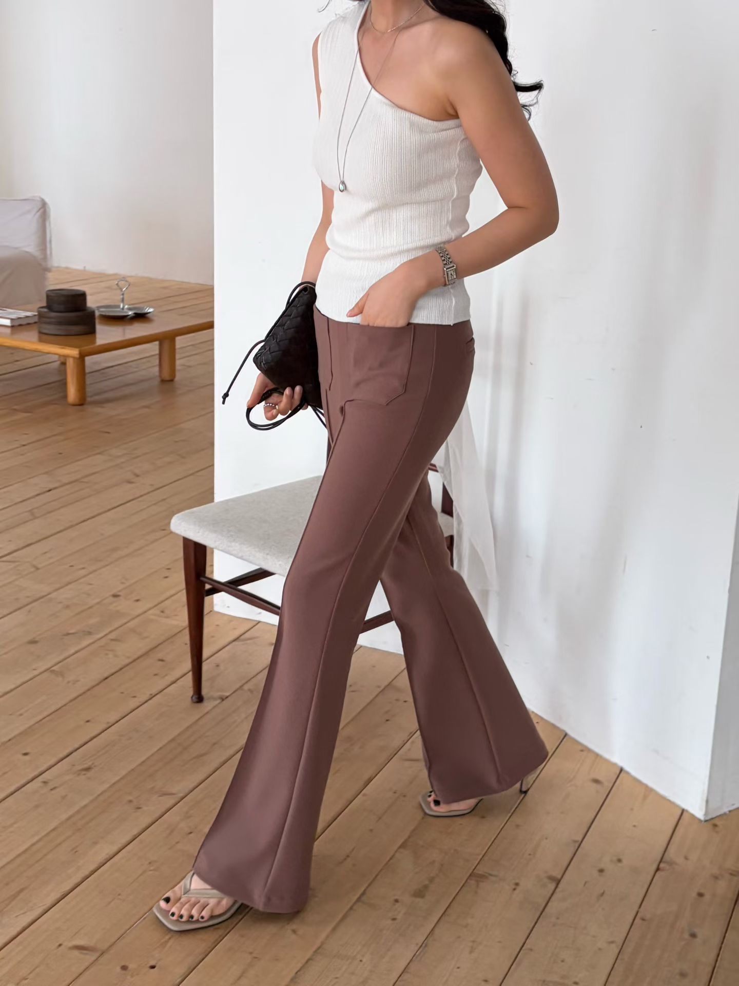 ♥︎2Pockets Flared Pants神褲