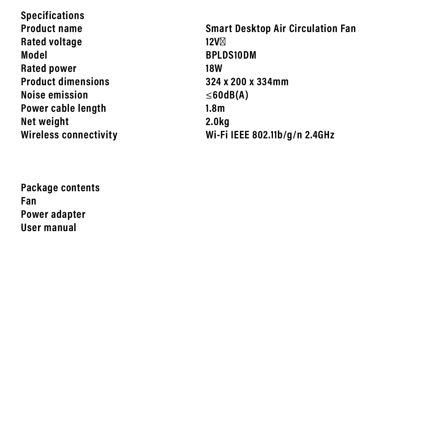 Xiaomi Smart Desktop Air Circulation Fan (BHR9872EU)