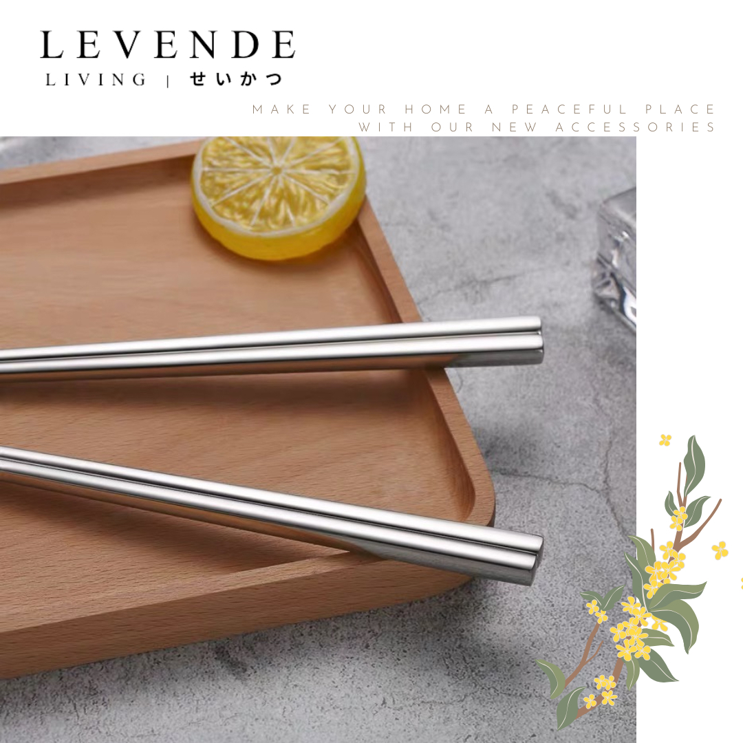  Levende 304不鏽鋼抗菌防滑筷子