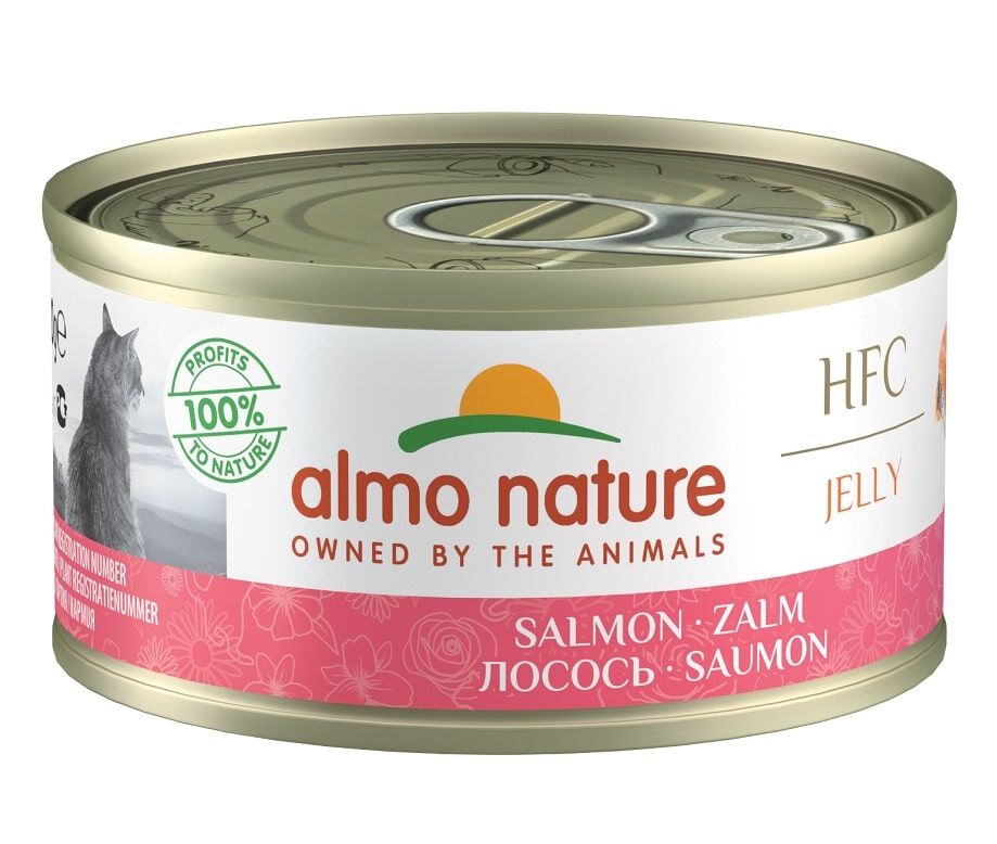 Almo Nature HFC Jelly 三文魚 貓罐頭 70gx24