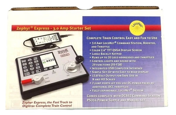 Digitrax DCS52 Zephyr Express: All-in-one Command Station 美國鐵路模型數碼控制器
