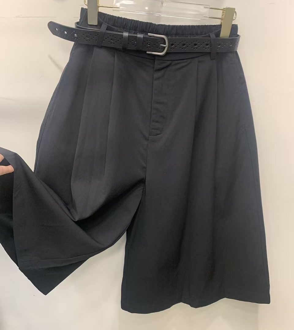 免燙連belt 中長短褲