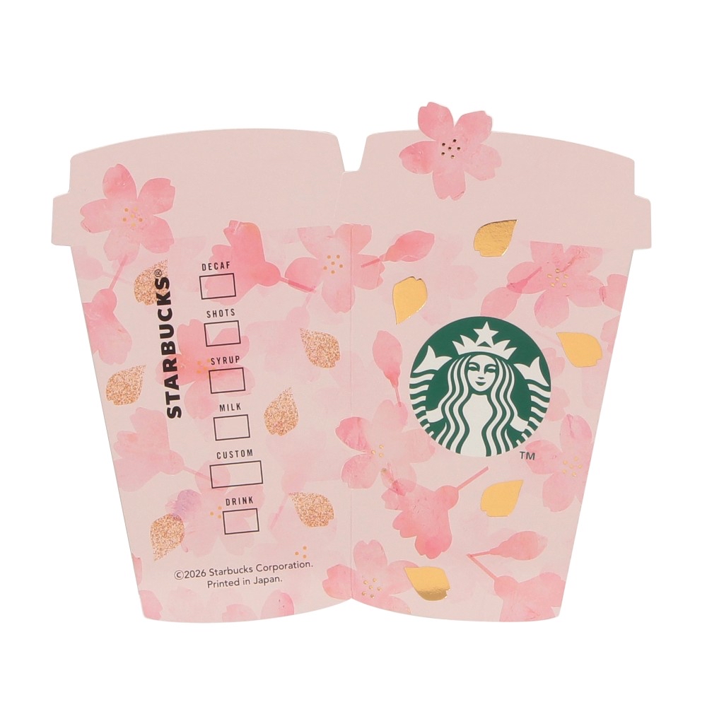 🎀【預訂】 Starbucks JP Sakura 2026 Collection 飲品留言卡