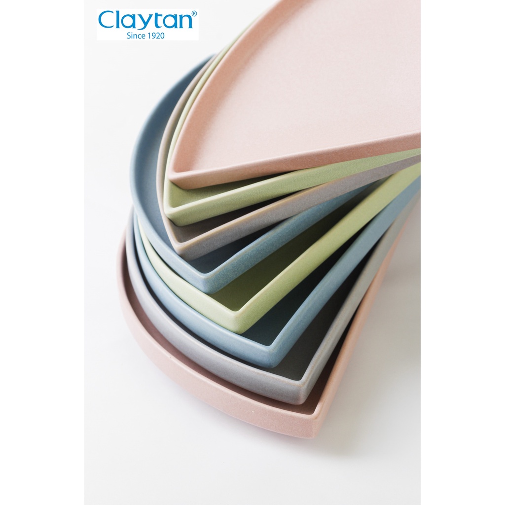 ANELLO TMK01 Series Quarter Side Ceramic Stacking Plate 13cm x 18cm