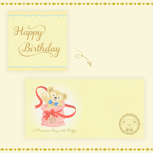 【預訂】TDR A Precious Day with Duffy - Duffy 公仔連生日卡