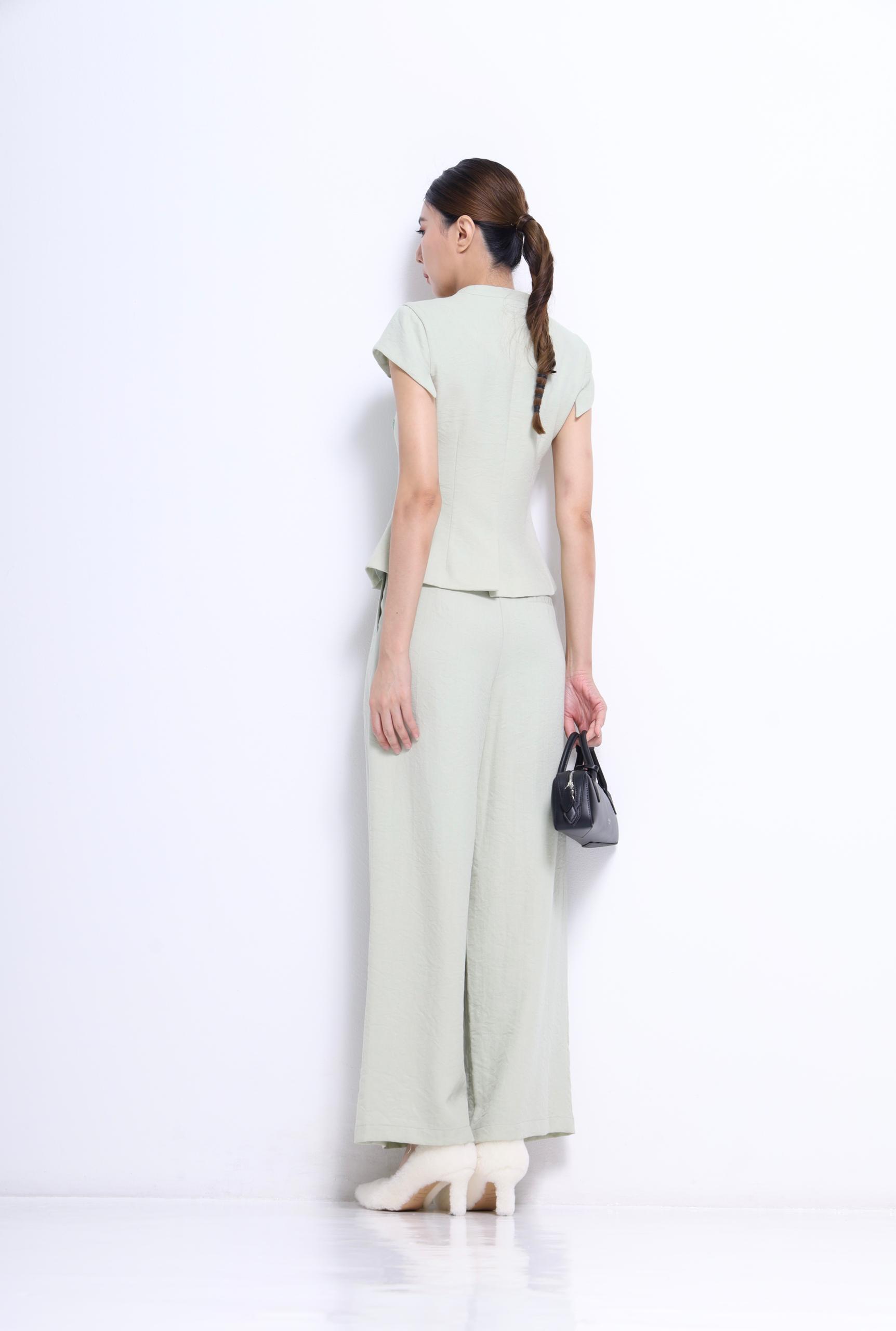 独家双色秀珠上衣 2669