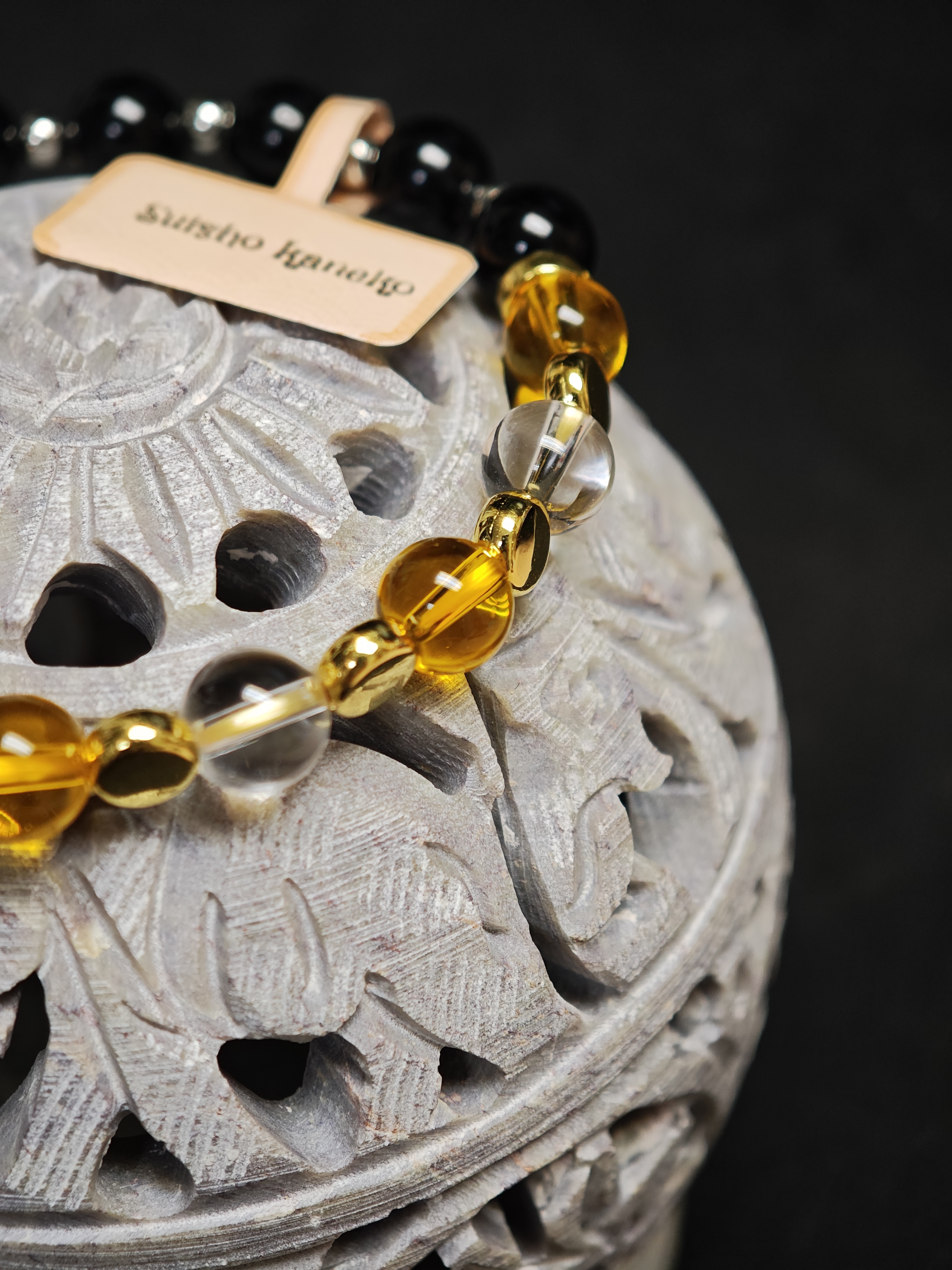 ✨新品DIY水晶手串✨✨🖤黑碧璽✨💛黃水晶✨⚪白水晶✨