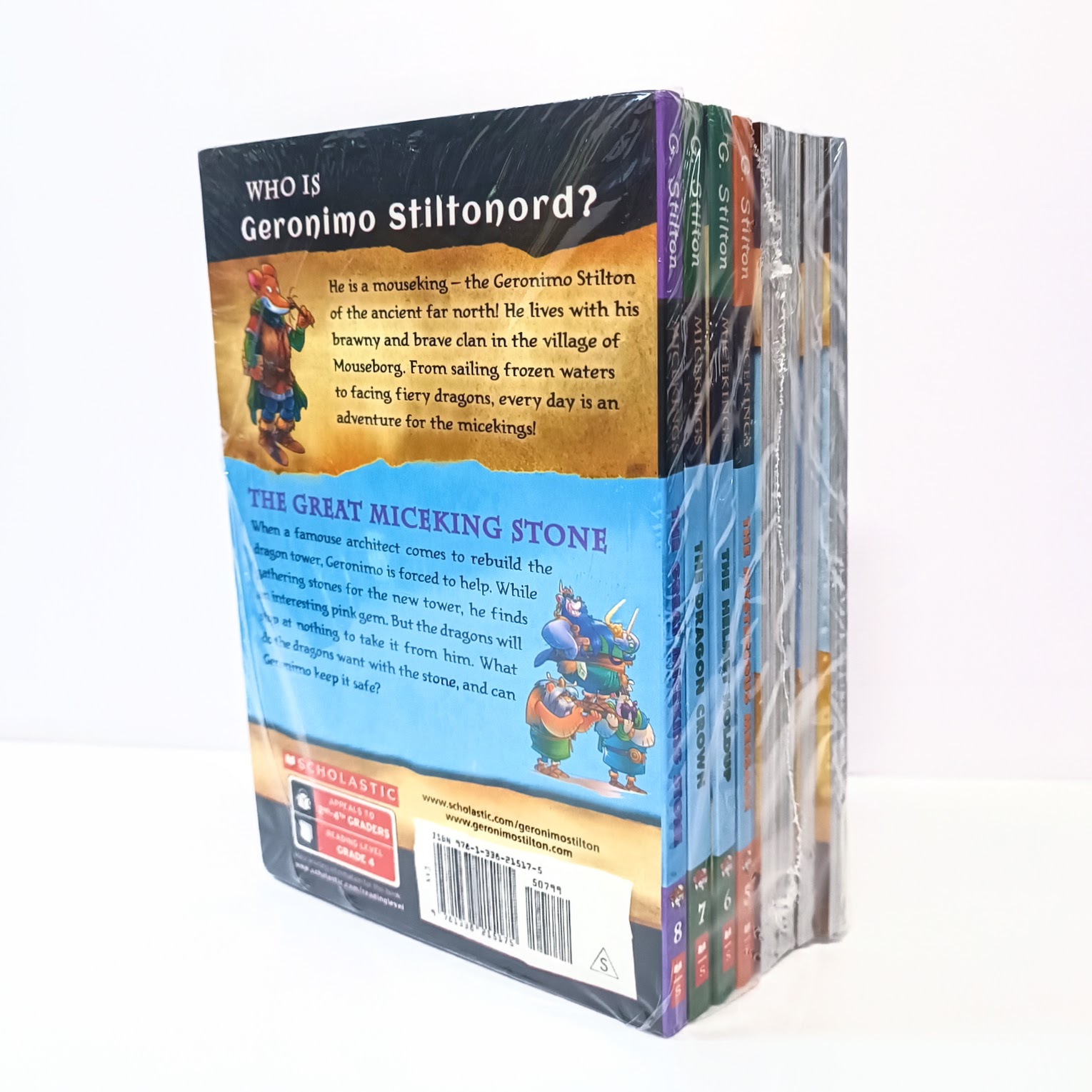 Geronimo Stilton Micekings 8 books | 王者之鼠 |Age 7-13+ | S100	