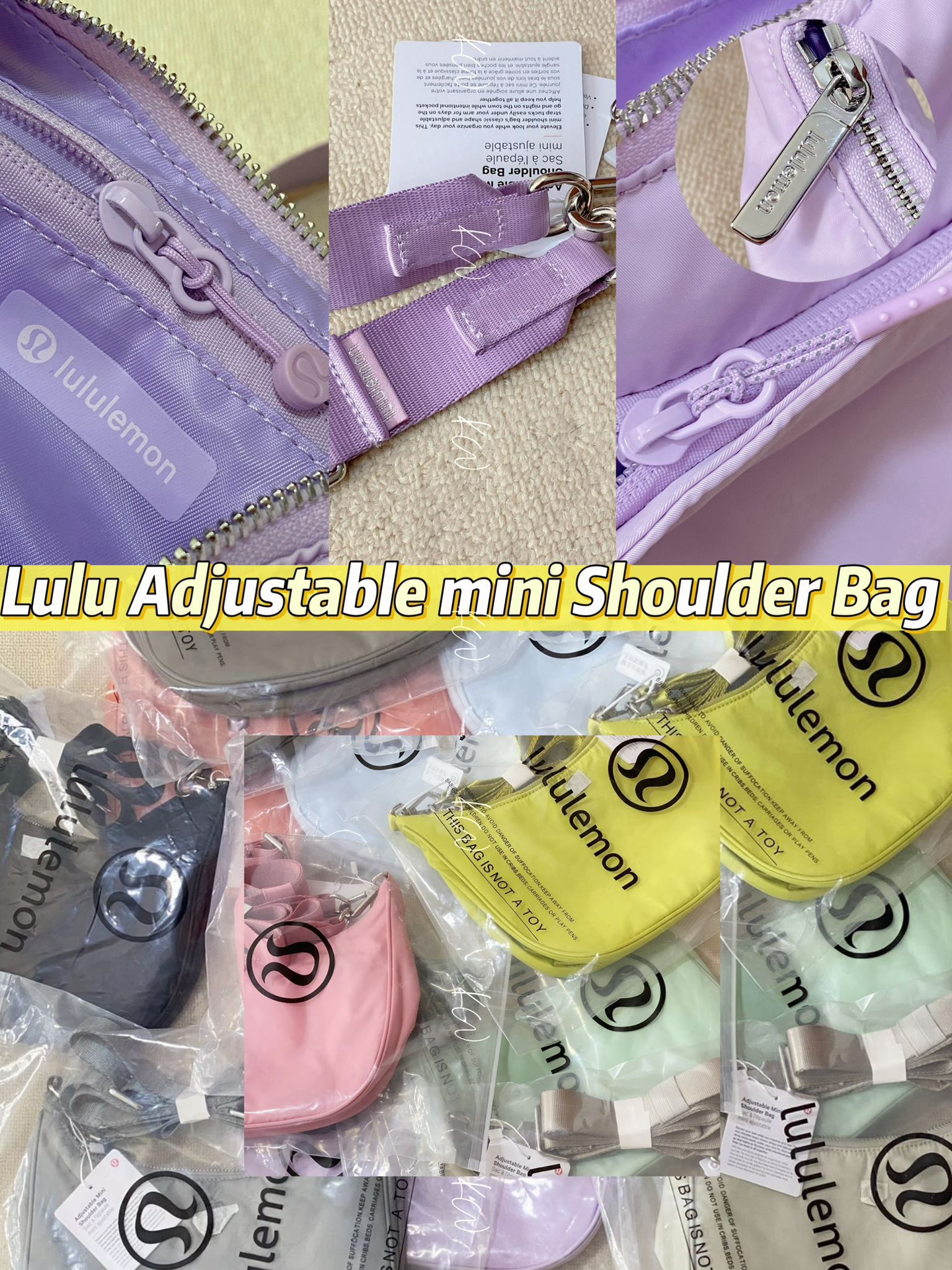 $148隻。2隻起$140隻。lulu Adjustable Mini Shoulder Bag