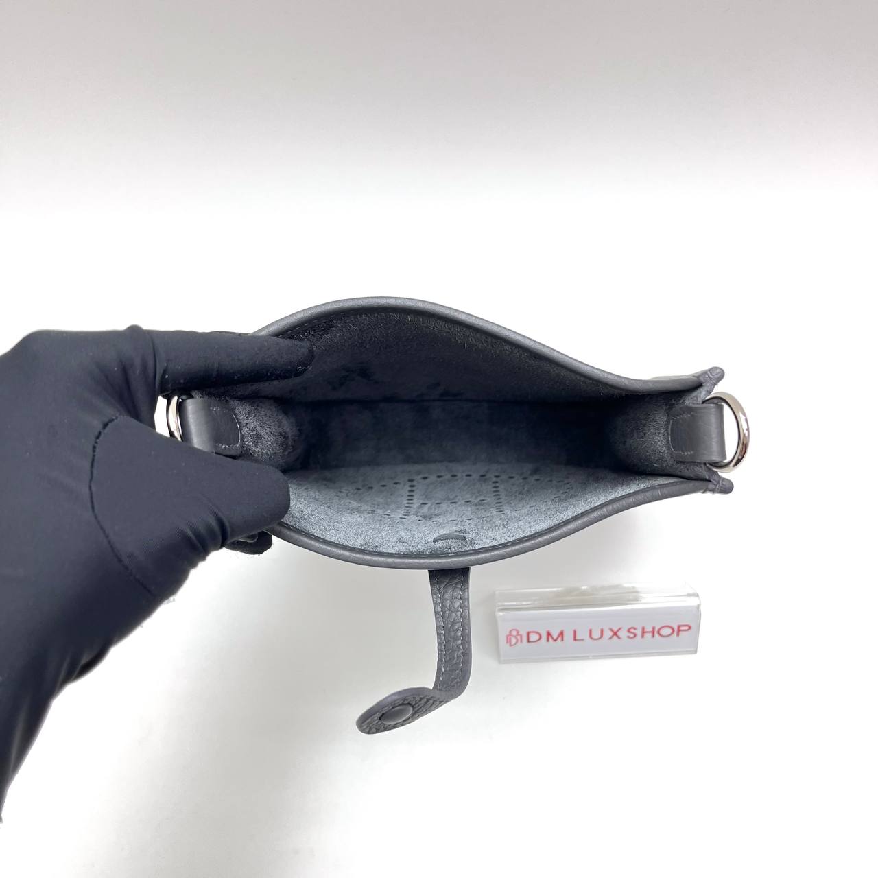 Hermes Mini Evelyne Ardoise PHW