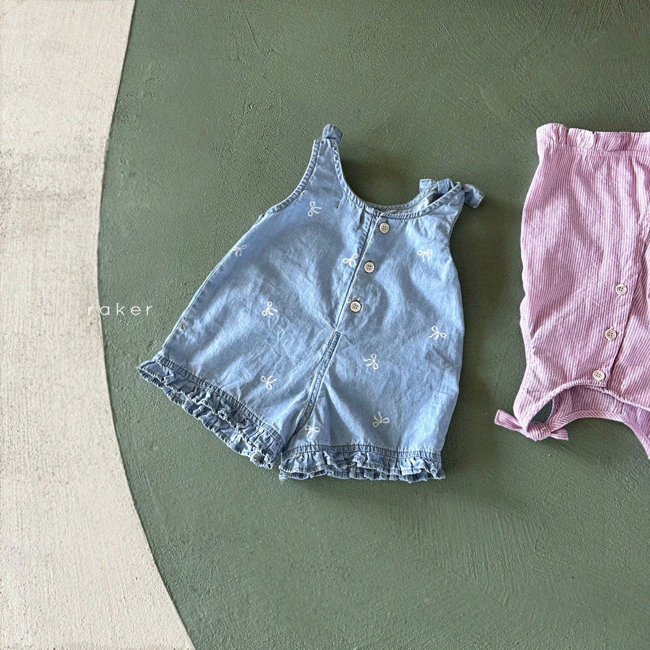 Raker | Stripe Overall (Pink L95-105)