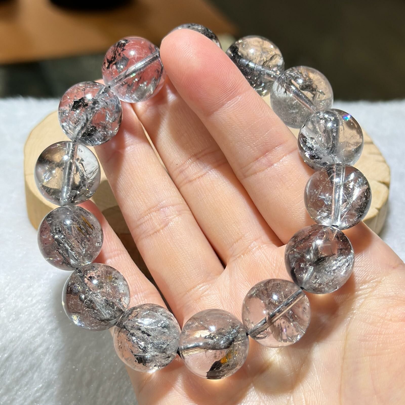 大m💫閃靈鑽手串 15.5 mm +/-