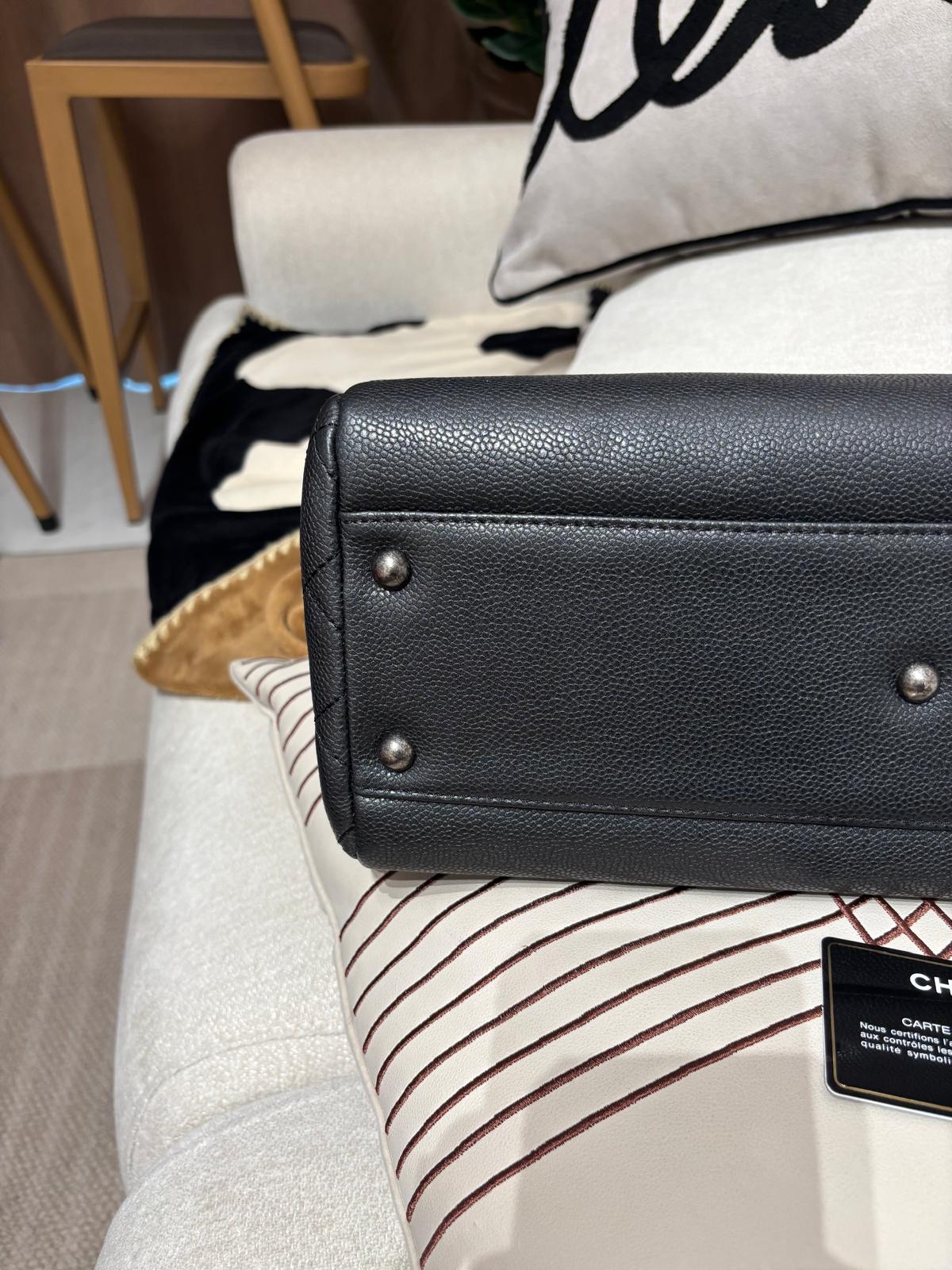 Chanel chain tote bag Caviar Skin grey 100%Authentic,95%new ✅22card✅dust bag 