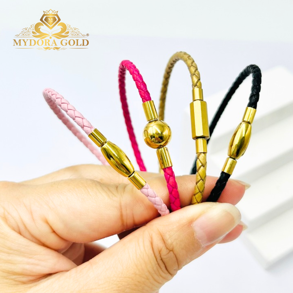 MYDORA Clip Clip Leather Bracelet
