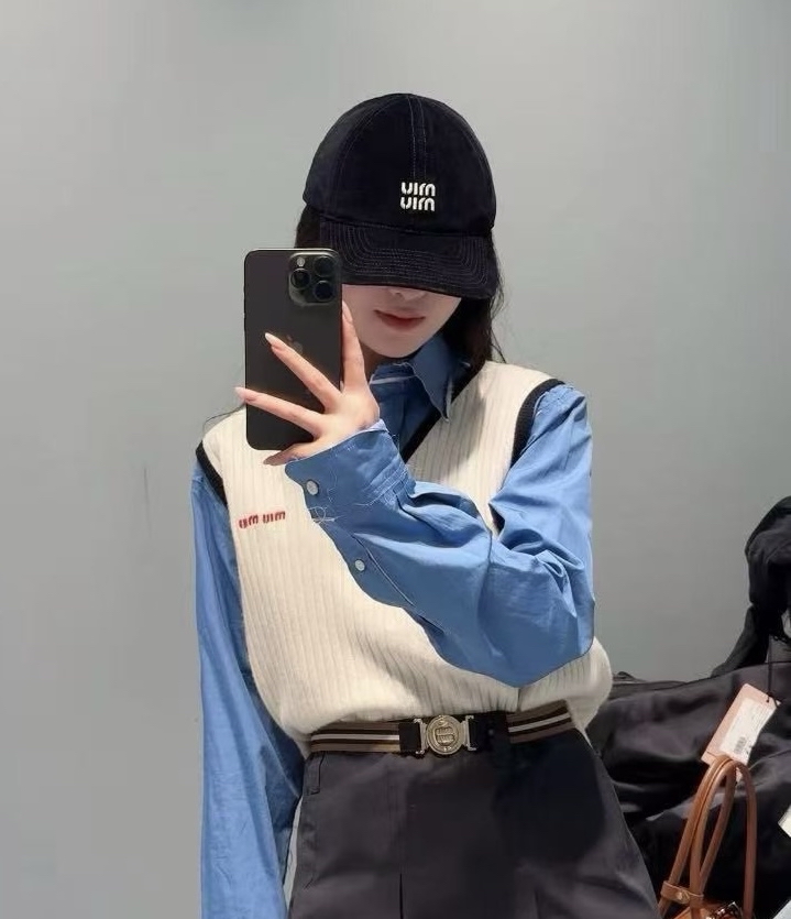 訂貨📮 MIUMIU 黑色天鵝絨cap帽 Size S/M/L 