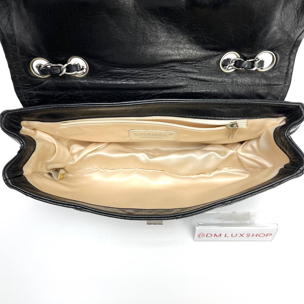 Chanel East West Mademoiselle Flap Bag SHW (Serial 12, Year 2009)