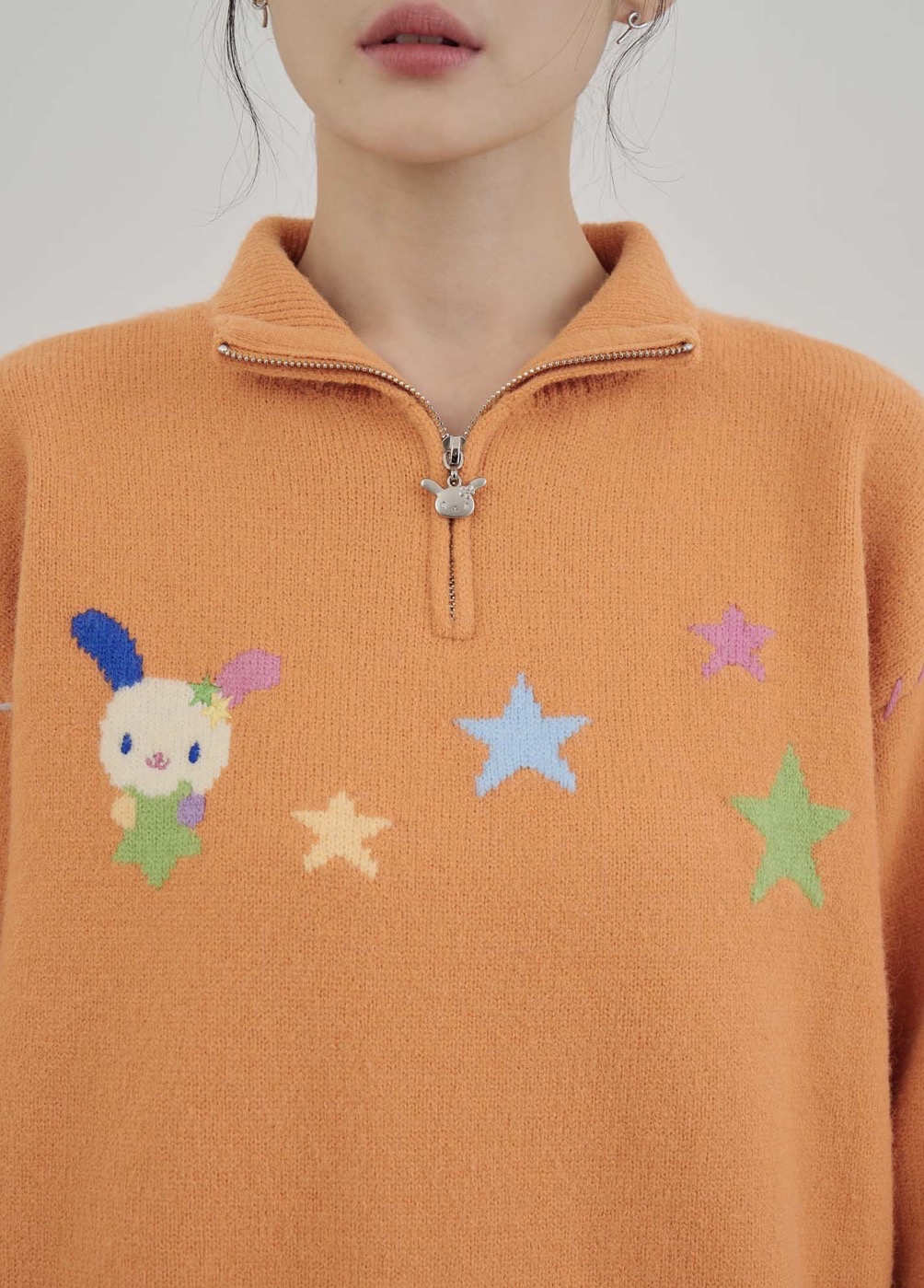 現貨｜聯乘系列 Usahana 拉鍊毛衣