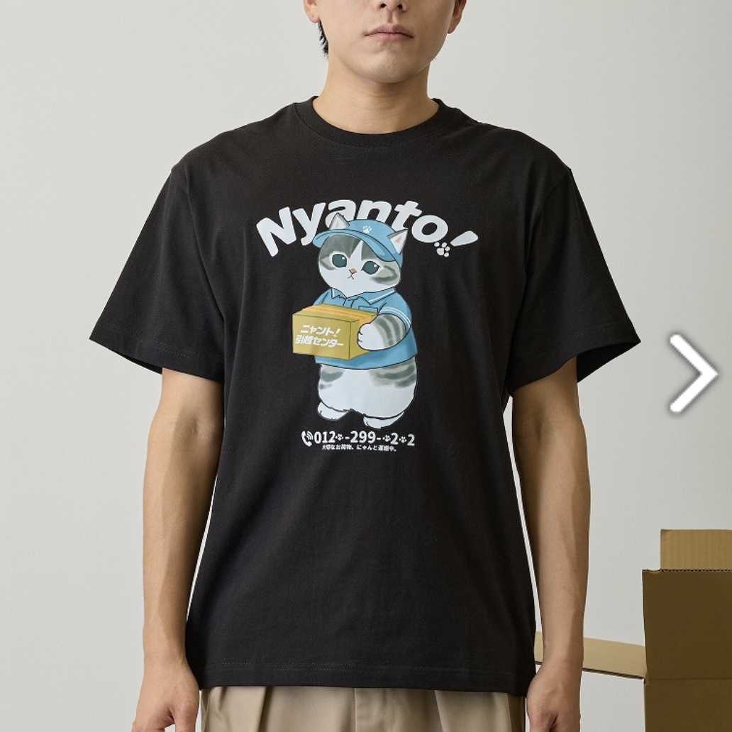 Mofusand 鯊魚貓 tee｜預訂