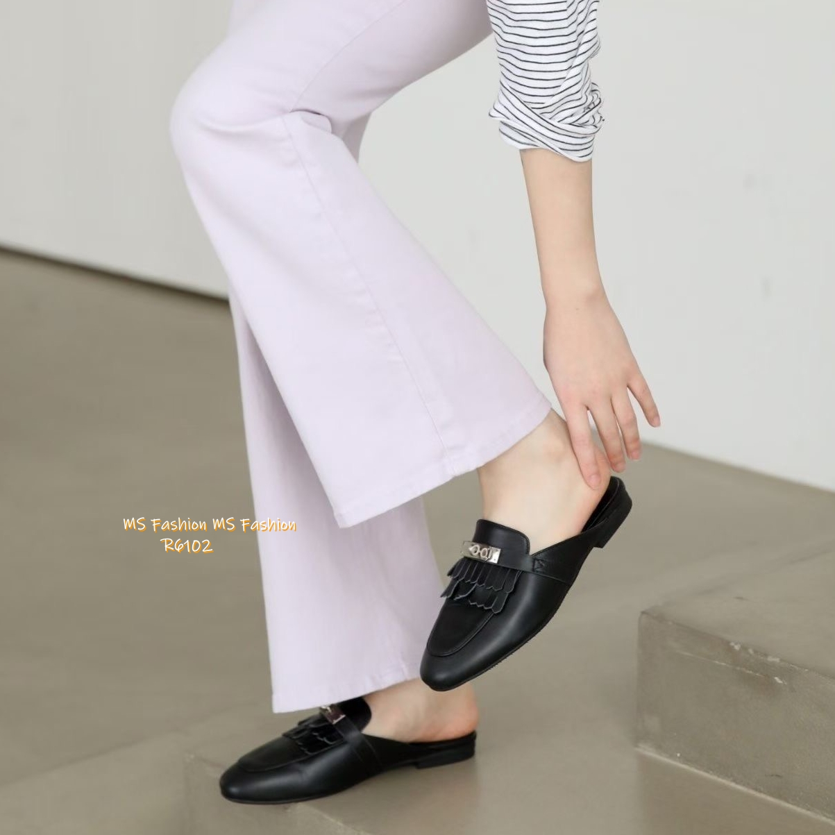 R6102 韓國🇰🇷真皮soso後拖