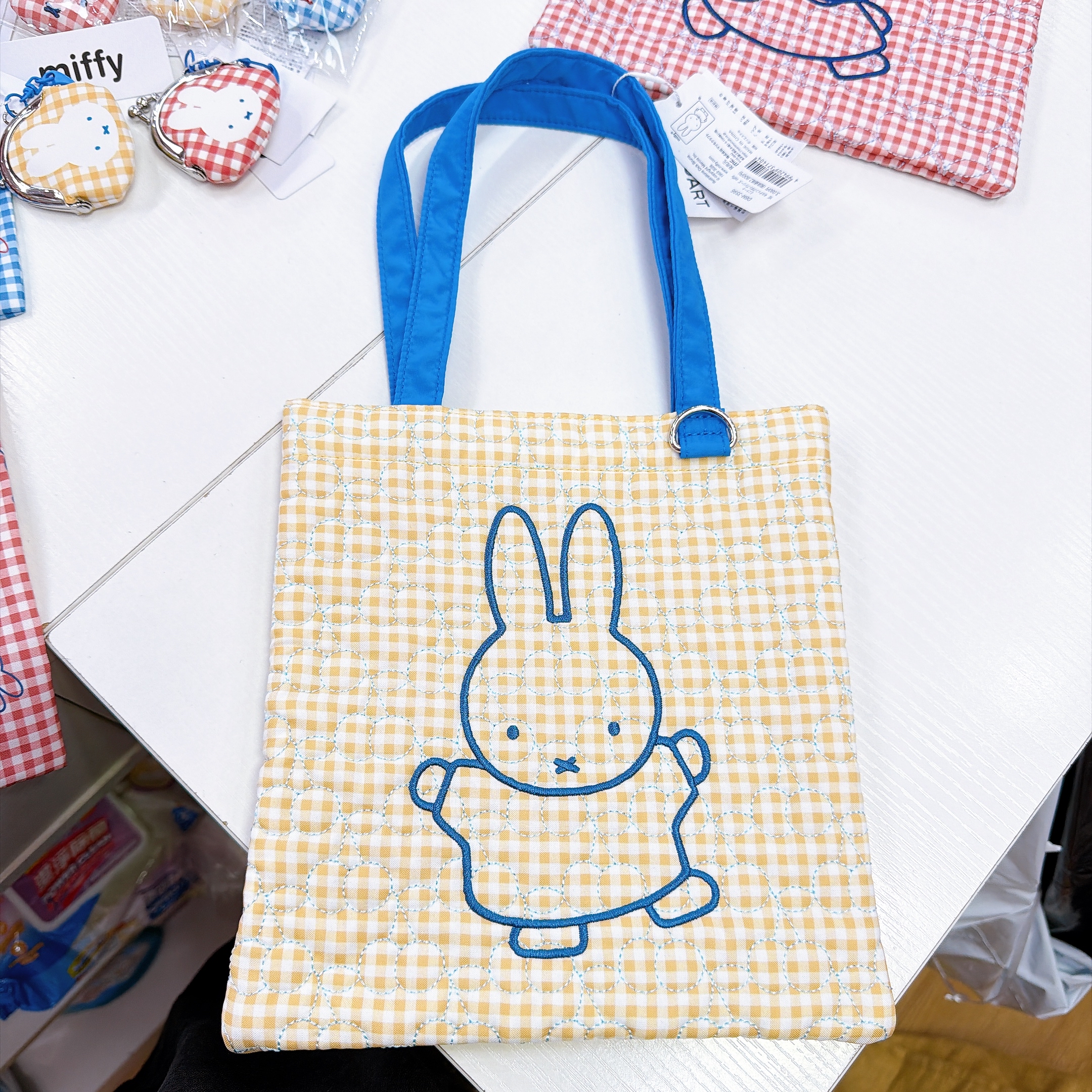 日本直送新款Miffy格仔系列多款產品手挽袋環保袋眼鏡盒散子包公仔掛飾