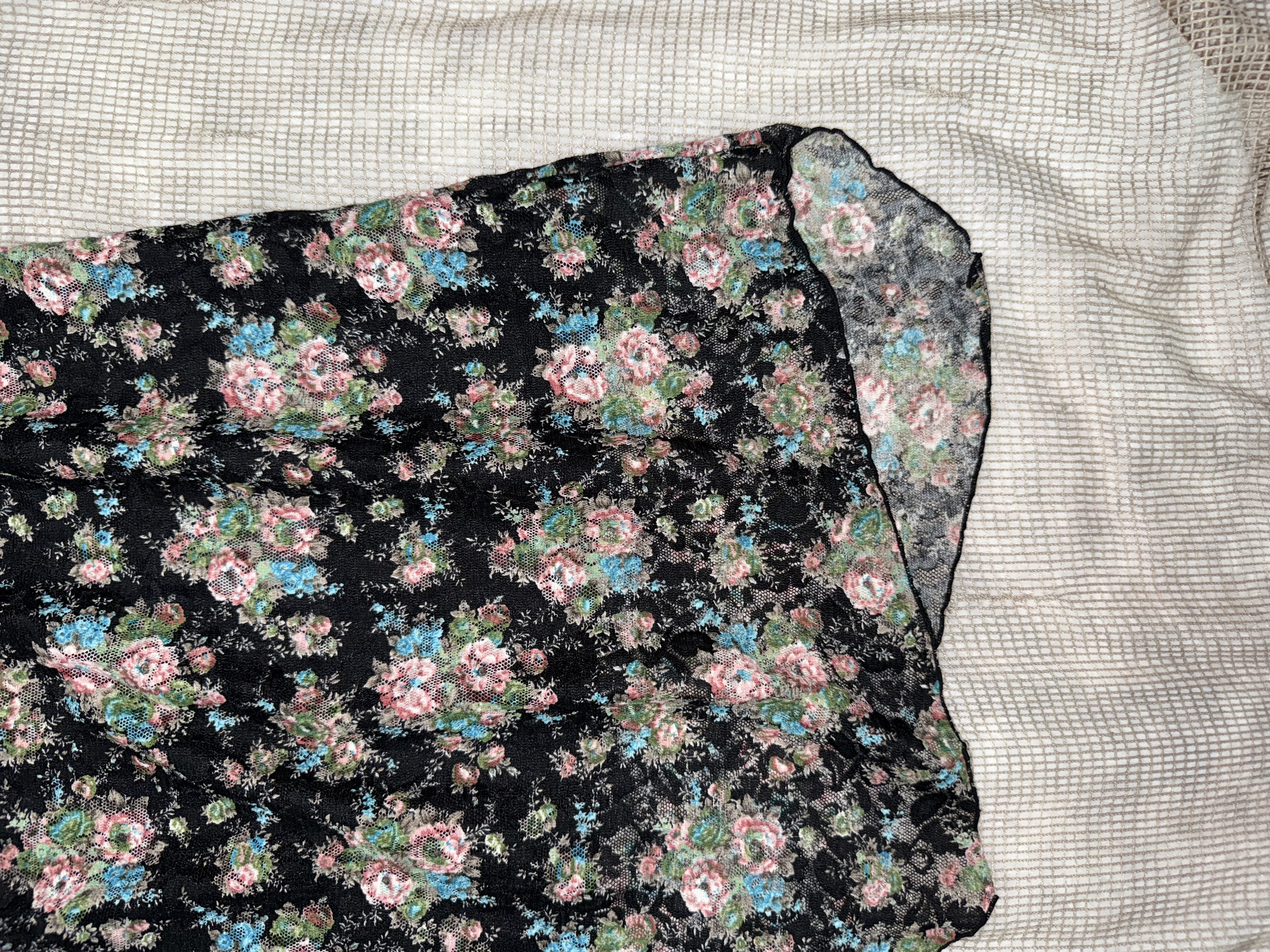 Vintage Floral Slip Dress with Tie Detail