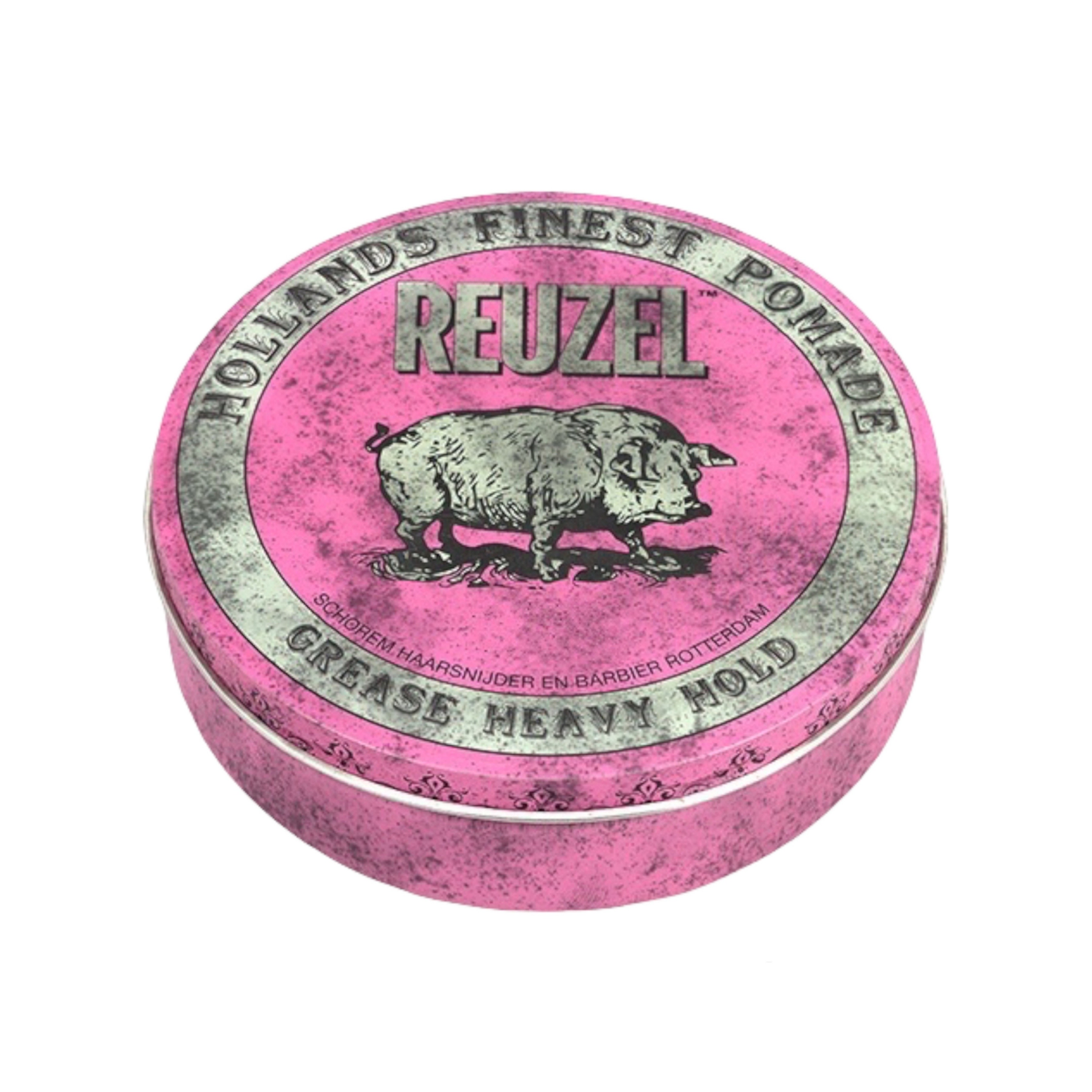 REUZEL Pink Grease Heavy Hold Pomade 粉紅豬超強油性髮蠟 1.3oz / 35g
