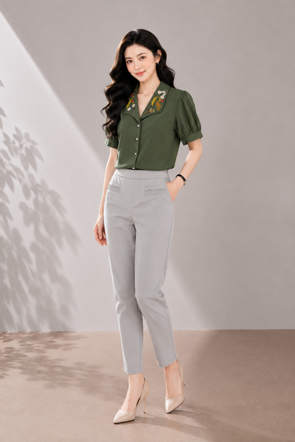 4647 Aria Slim Fit Ankle Pants