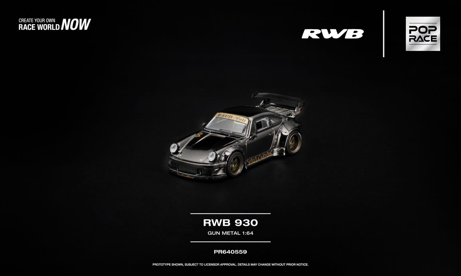 （預訂 Pre Order) POPRACE ( PR640559 ) RWB 930 GUN METAL