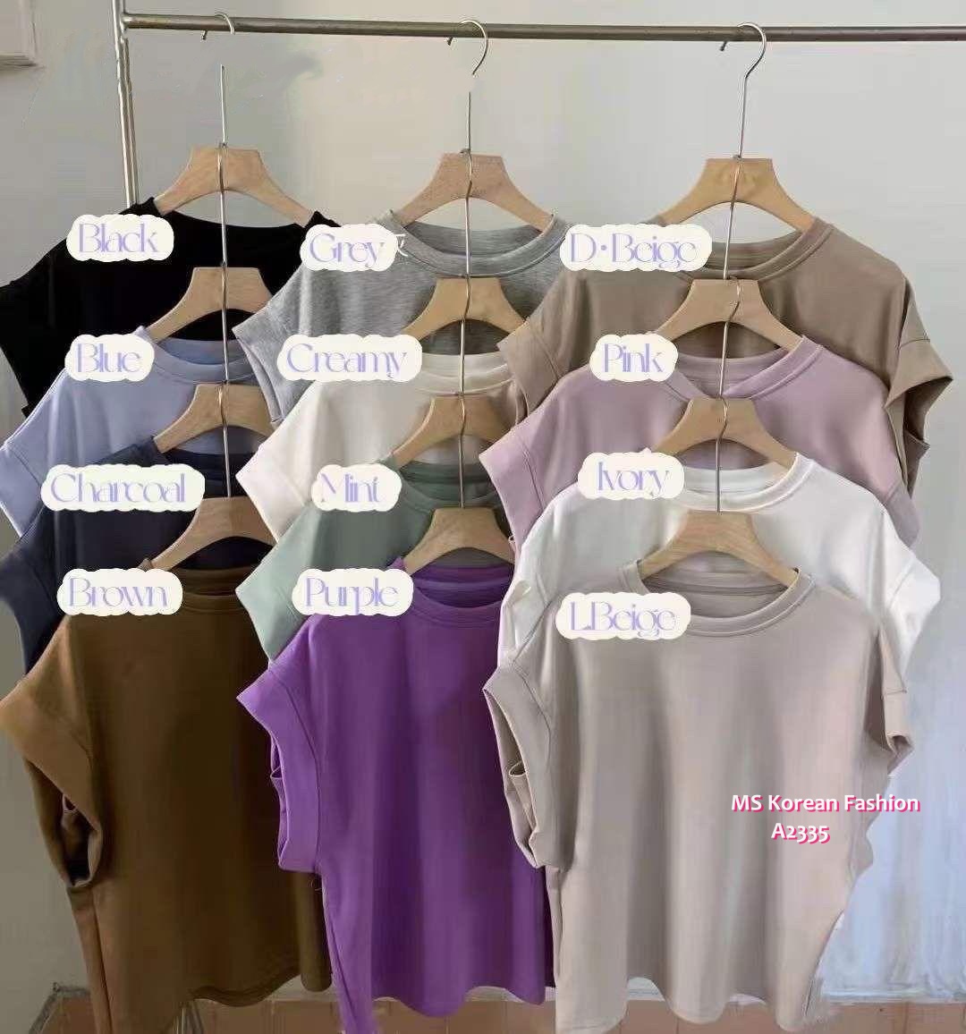 A2335 韓國🇰🇷靚色太空棉top